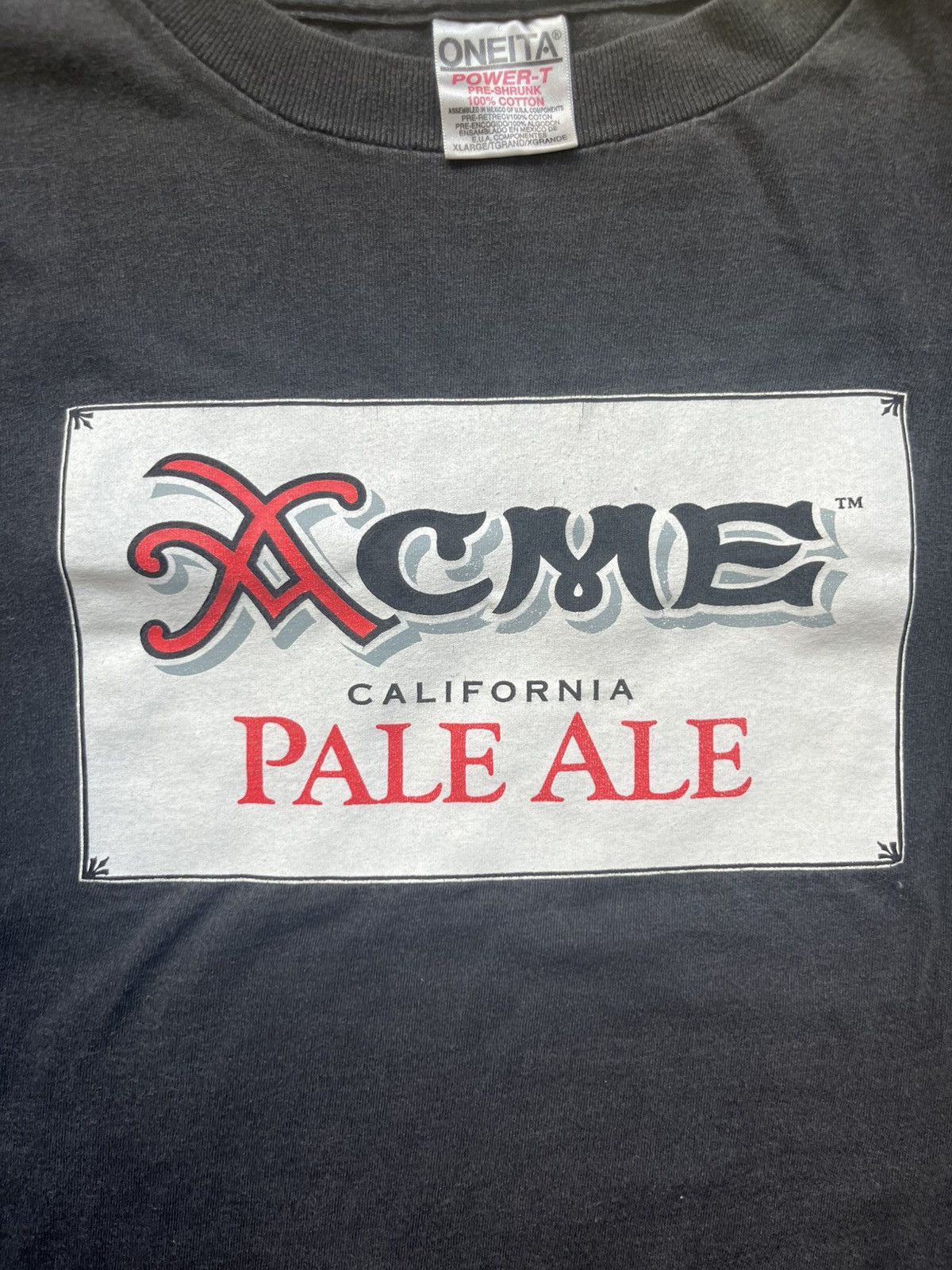 Vintage Vintage 90s Acme Beer Fader Tee Size US XL / EU 56 / 4 - 4 Thumbnail