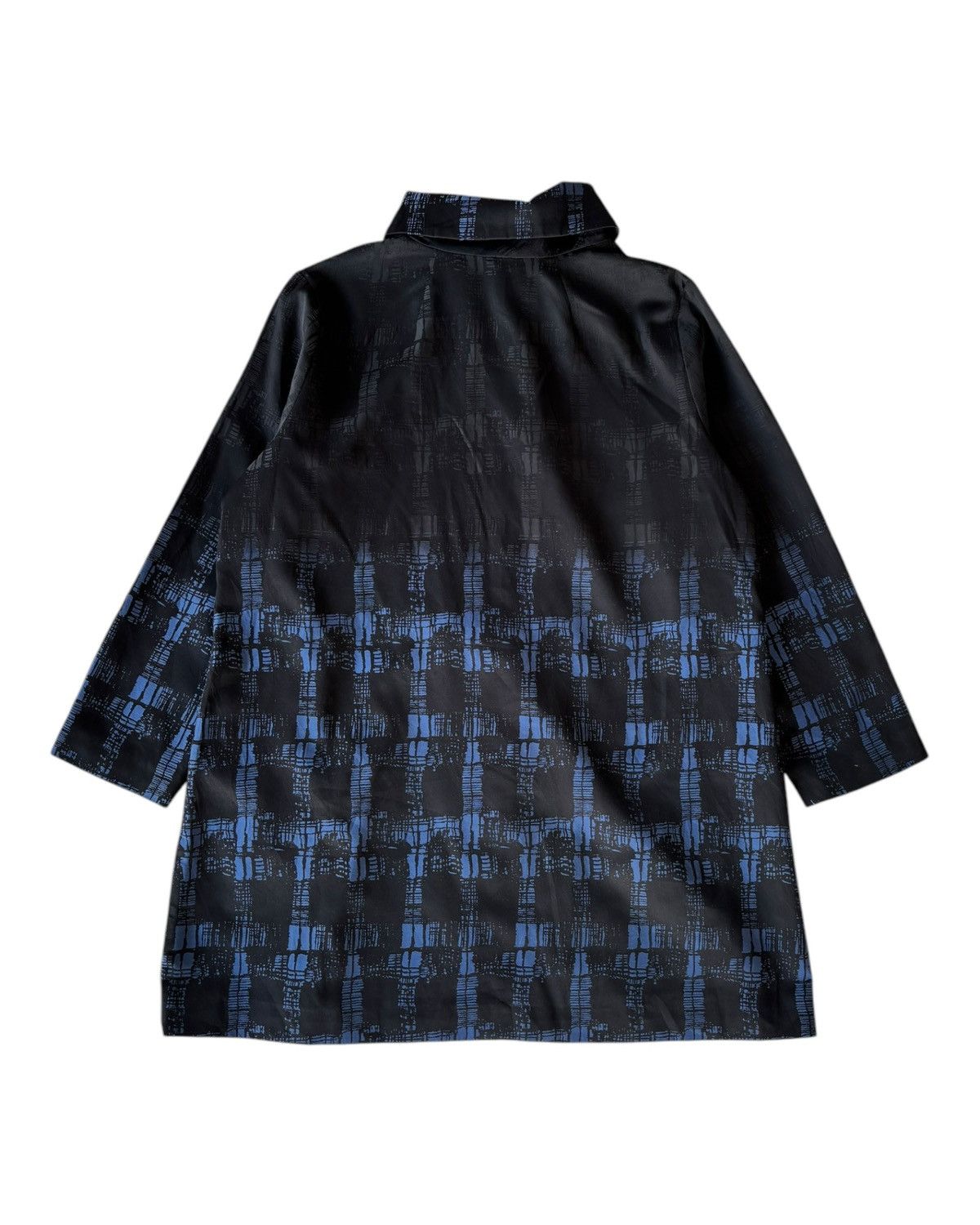 Gaultier Homme Objet × Jean Paul Gaultier 🔥GAULTIER HOMME OBJET ASYMMETRIC ABSTRACT BLUE PATTERN COAT Size US M / EU 48-50 / 2 - 3 Thumbnail