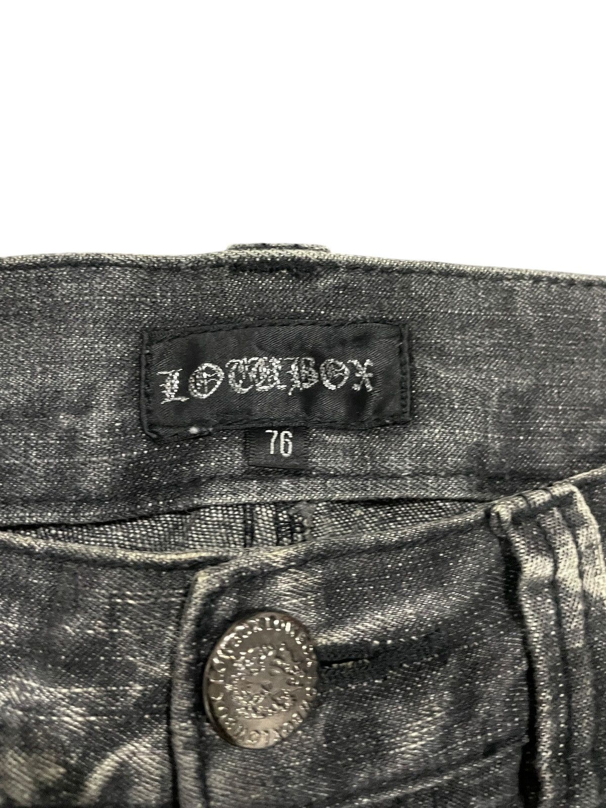 LOWBOX Lowbox Flared Distressed Stonewash Jeans Size US 31 - 15 Thumbnail