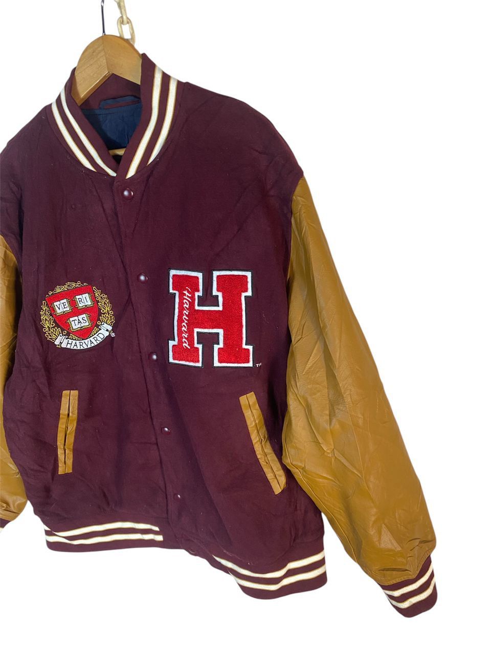 Other Harvard university embroidered logo varsity jacket Size US XL / EU 56 / 4 - 2 Thumbnail