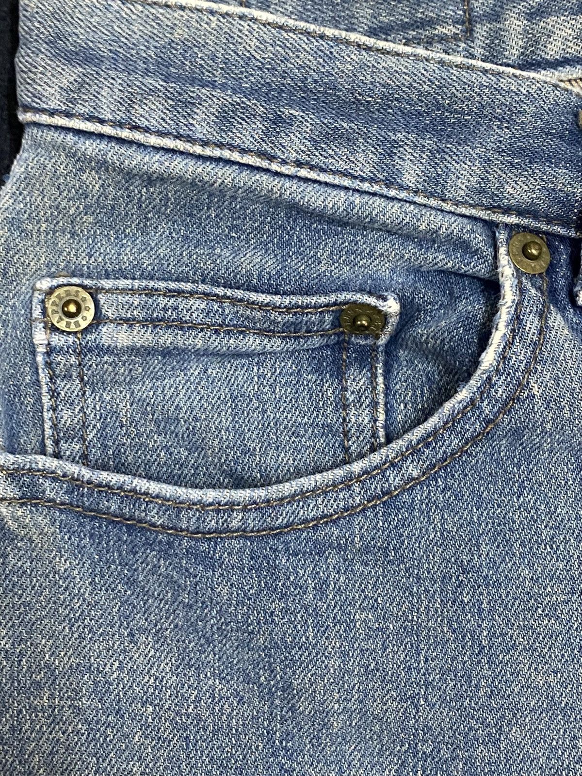 Japanese Brand Vintage Japanese Brappers Blue Wash Distressed Loose Jeans Size US 29 - 8 Thumbnail