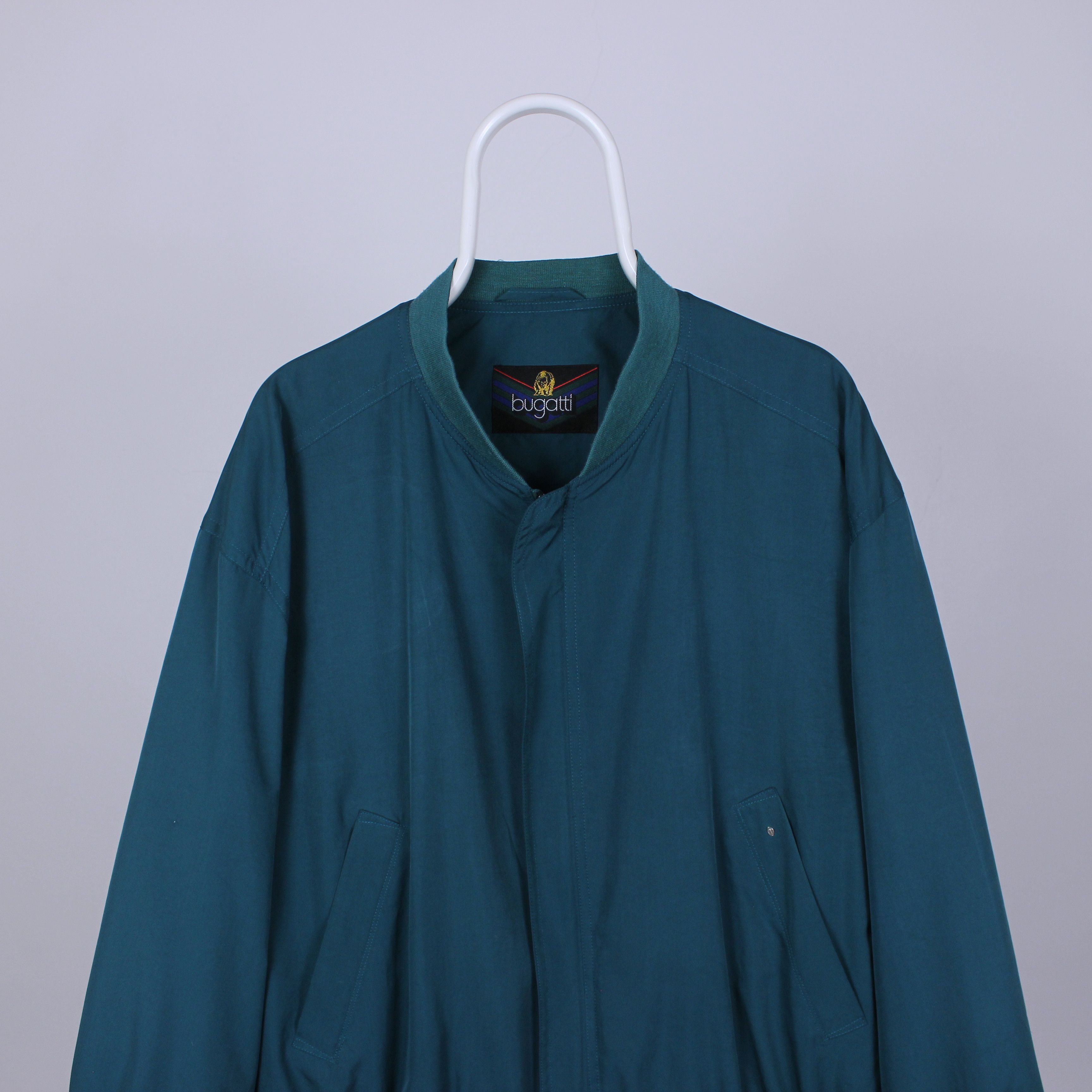 Bugatti Buggati jacket silk men green vintage M L Size US M / EU 48-50 / 2 - 1 Thumbnail