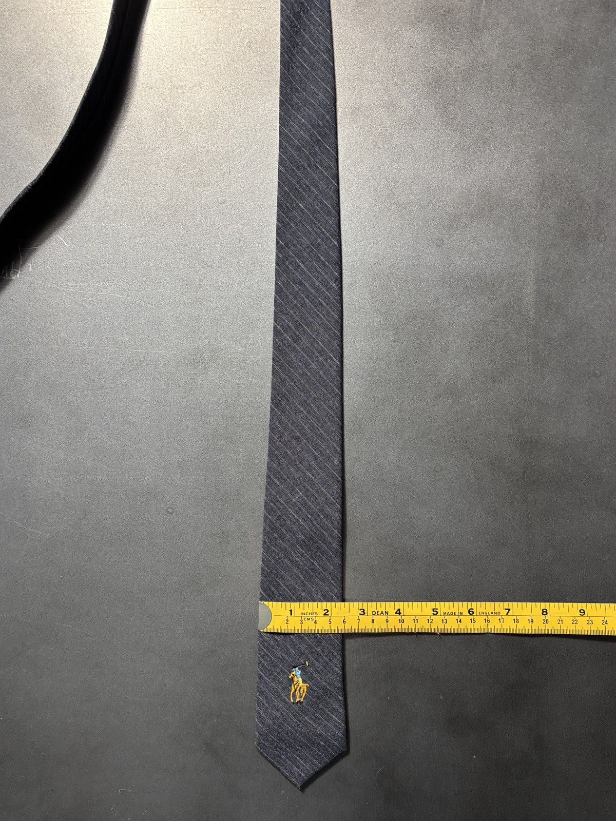 Vintage Vintage Polo Ralph Lauren Necktie Horseman Logo Tie Wool 90s Size ONE SIZE - 9 Thumbnail