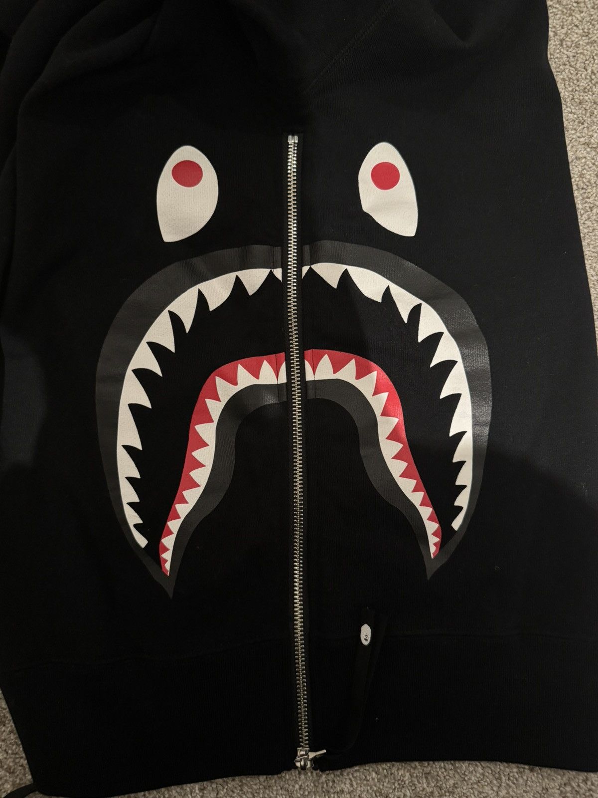 Bape Bape Side Zip Shark Hoodie Size US M / EU 48-50 / 2 - 3 Thumbnail