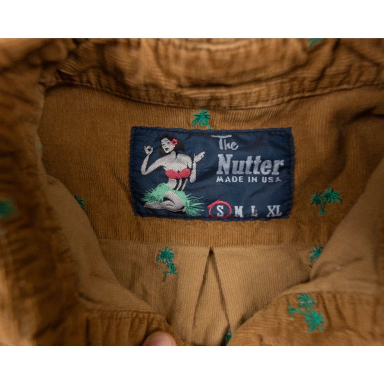 Chubbies The Nutter Men's Brown Corduroy Long Sleeve Polo Shirt Size Small Outdoor Size US S / EU 44-46 / 1 - 6 Thumbnail