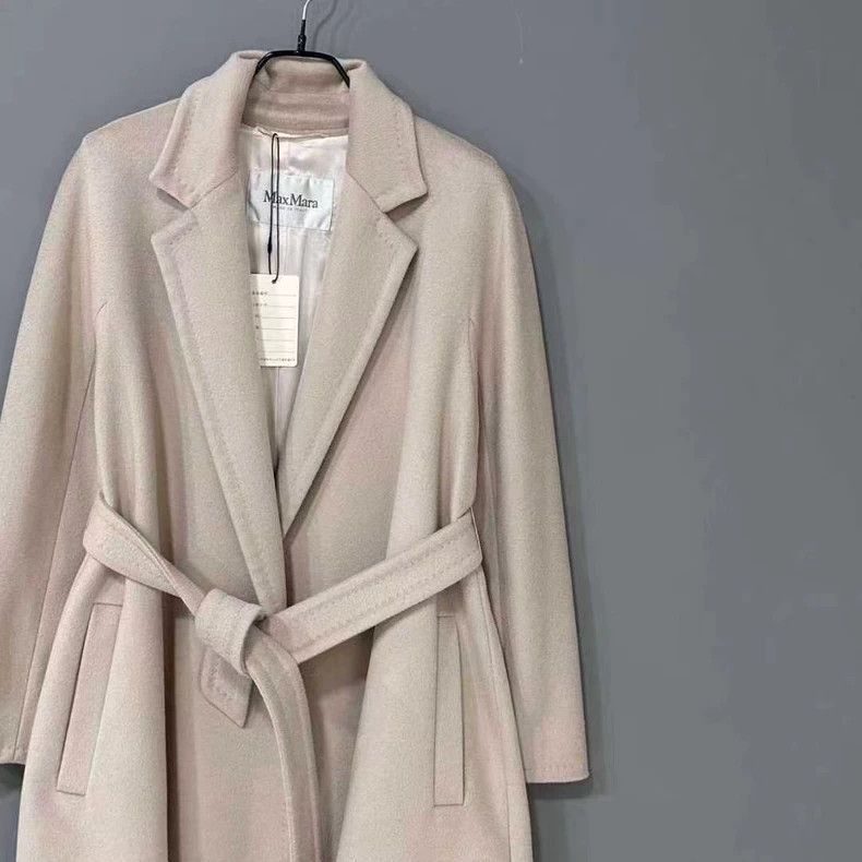 Max Mara Max Mara Nude wool alpaca belt coat Size M / US 6-8 / IT 42-44 - 2 Thumbnail
