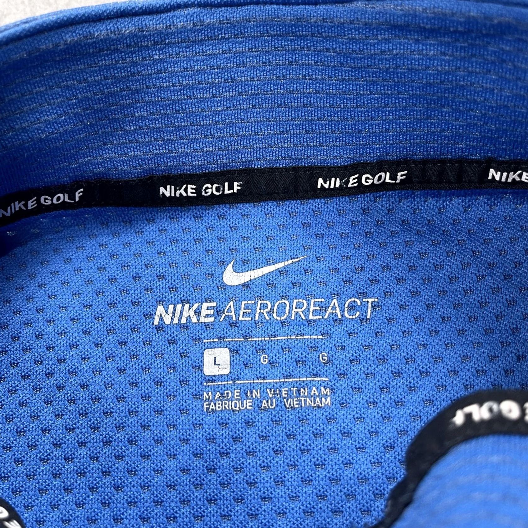 Nike Nike Golf Jacket Mens L Blue Aeroreact 1/4 Zip Pullover Nike Dri-Fit Sports Weatherwear Size US L / EU 52-54 / 3 - 6 Thumbnail