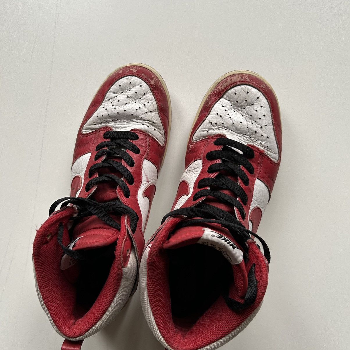 Nike Vintage 2000s Nike Dunk St John Hi Top Size 9 Red/White Rare Size US 9 / EU 42 - 3 Thumbnail