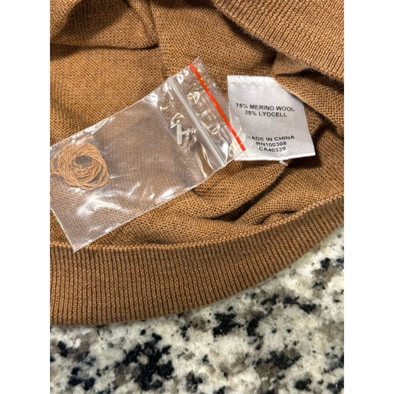 Peter Millar NWT Peter Millar Autumn Crest 1/4 Zip Sweater Camel Brown 2XL Men Pullover Knit Long Sleeve Solid Zipper Country of Origin: China Size US XXL / EU 58 / 5 - 6 Thumbnail