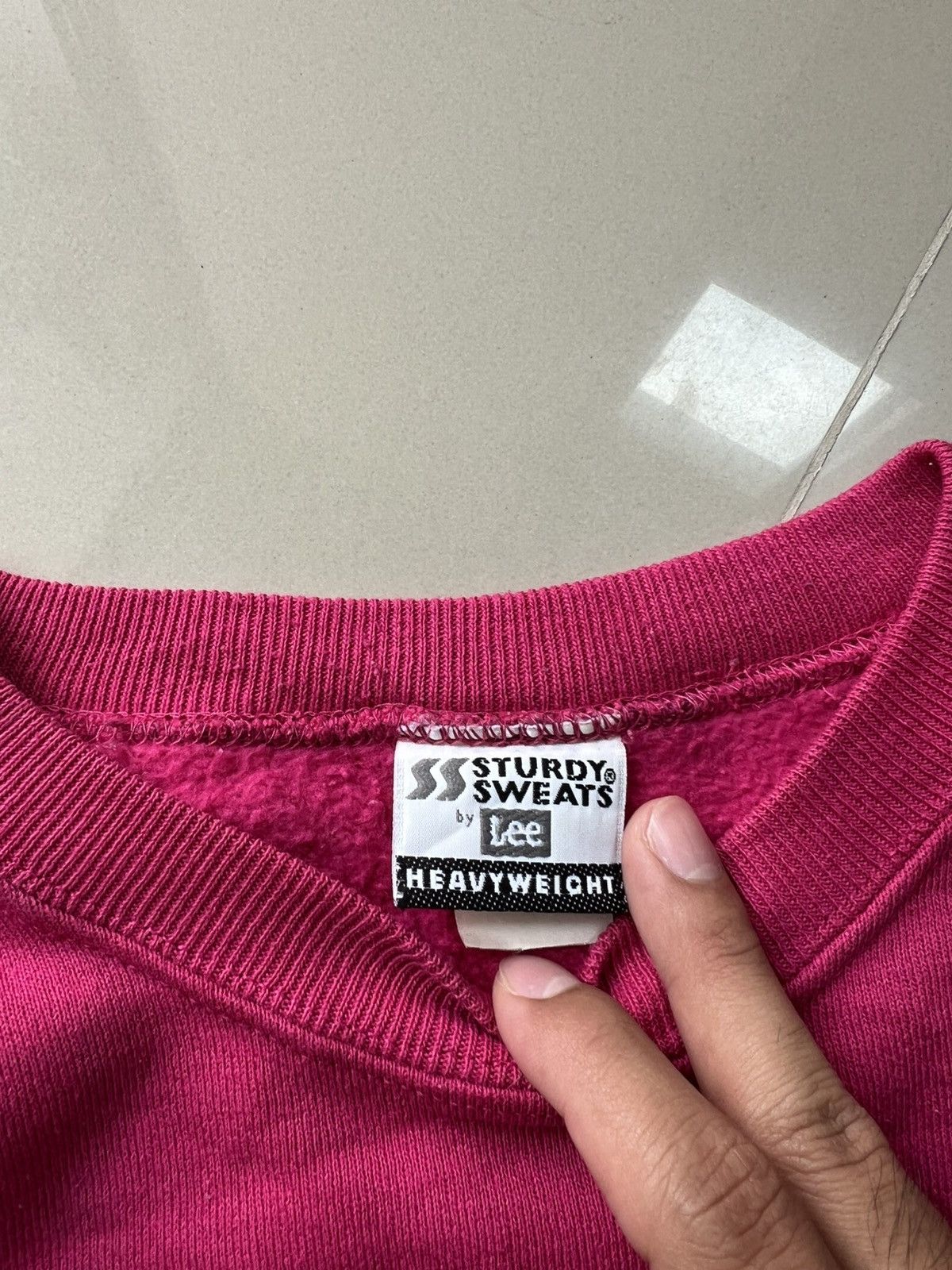Lee Vintage Lee Pink Blank Crewneck Size US L / EU 52-54 / 3 - 3 Thumbnail