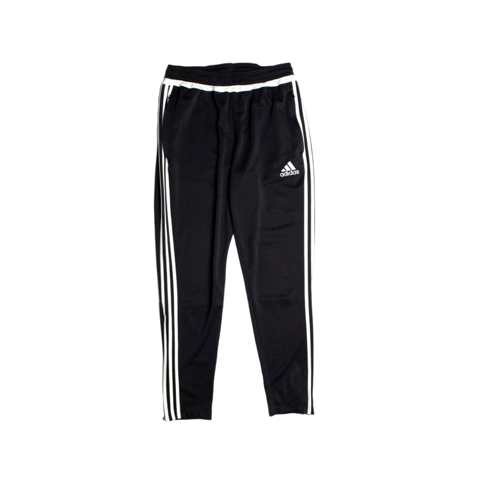 Adidas VINTAGE Adidas Track Pants Black Large 3 Stripes Logo Athletic Wear Pants Slim Fit Mens punch? Size US 33 - 2 Thumbnail