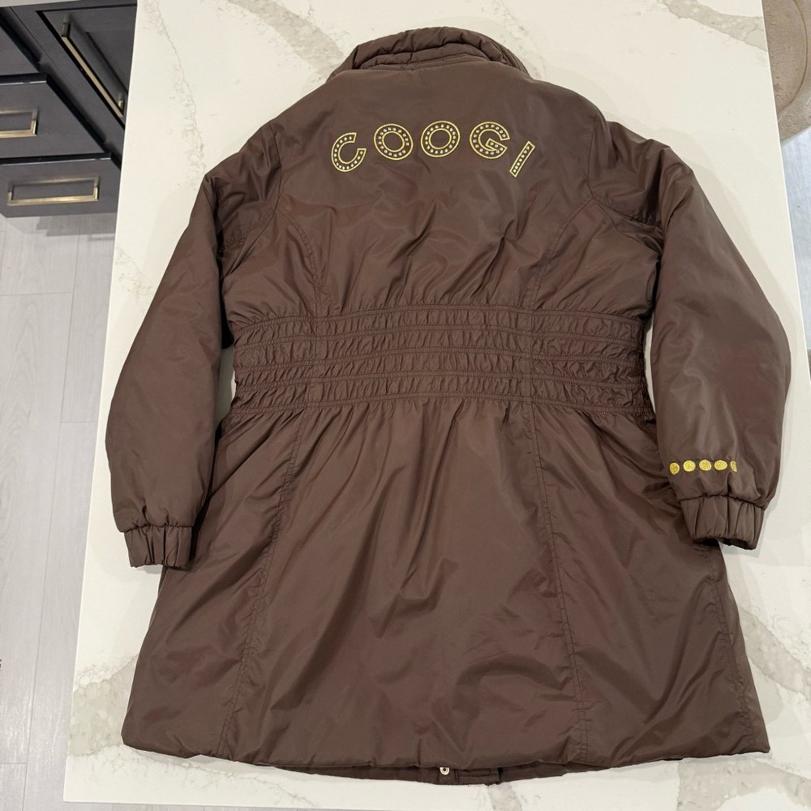 Coogi Vintage COOGI Long Puffer Coat Cinch Waist Women’s 2X Brown Size XXL / US 16-18 / IT 52-54 - 12 Thumbnail