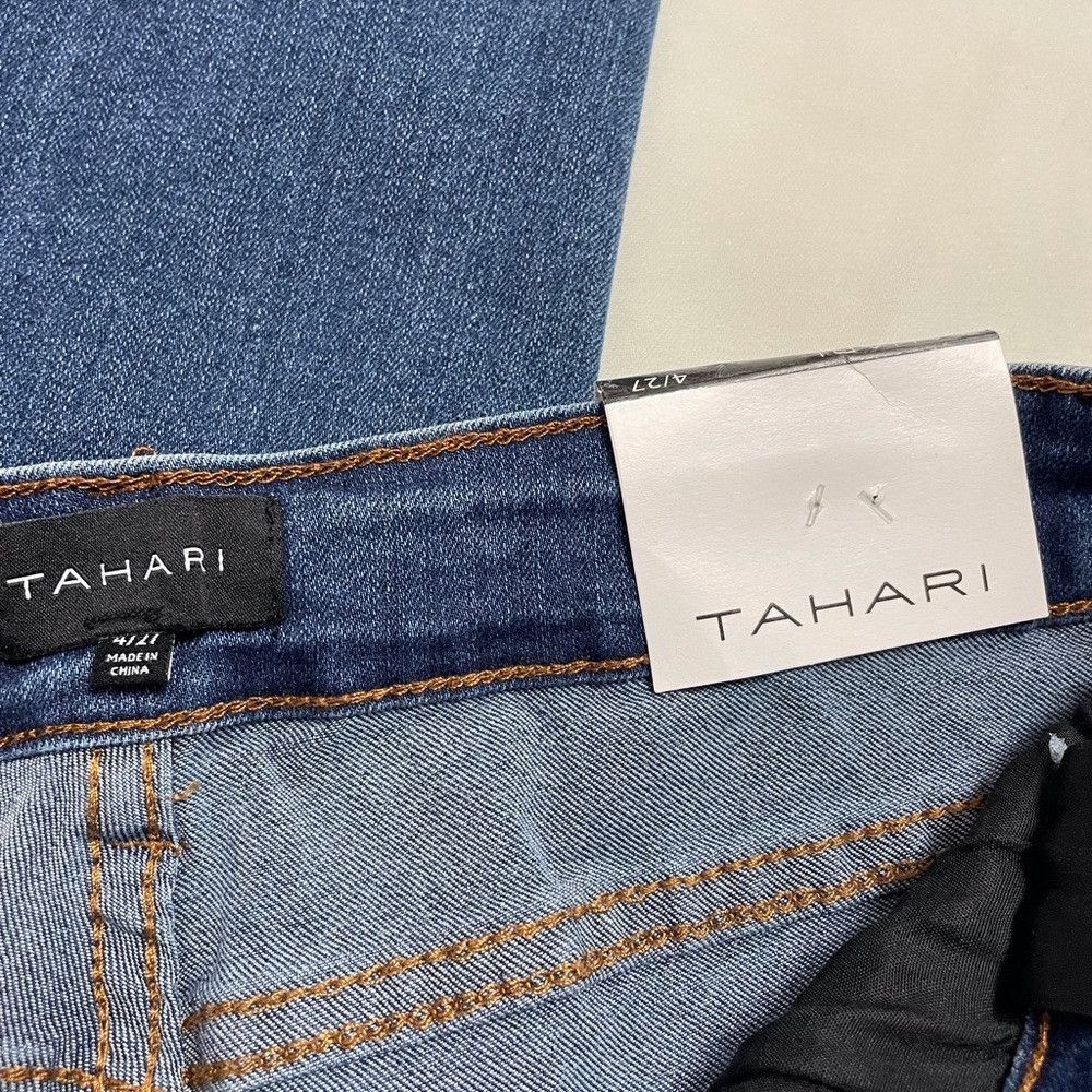 Elie Tahari NWT New Tahari Classic Skinny Jeans Roanne Wash Size 27 US Size 27" / US 4 / IT 40 - 9 Thumbnail