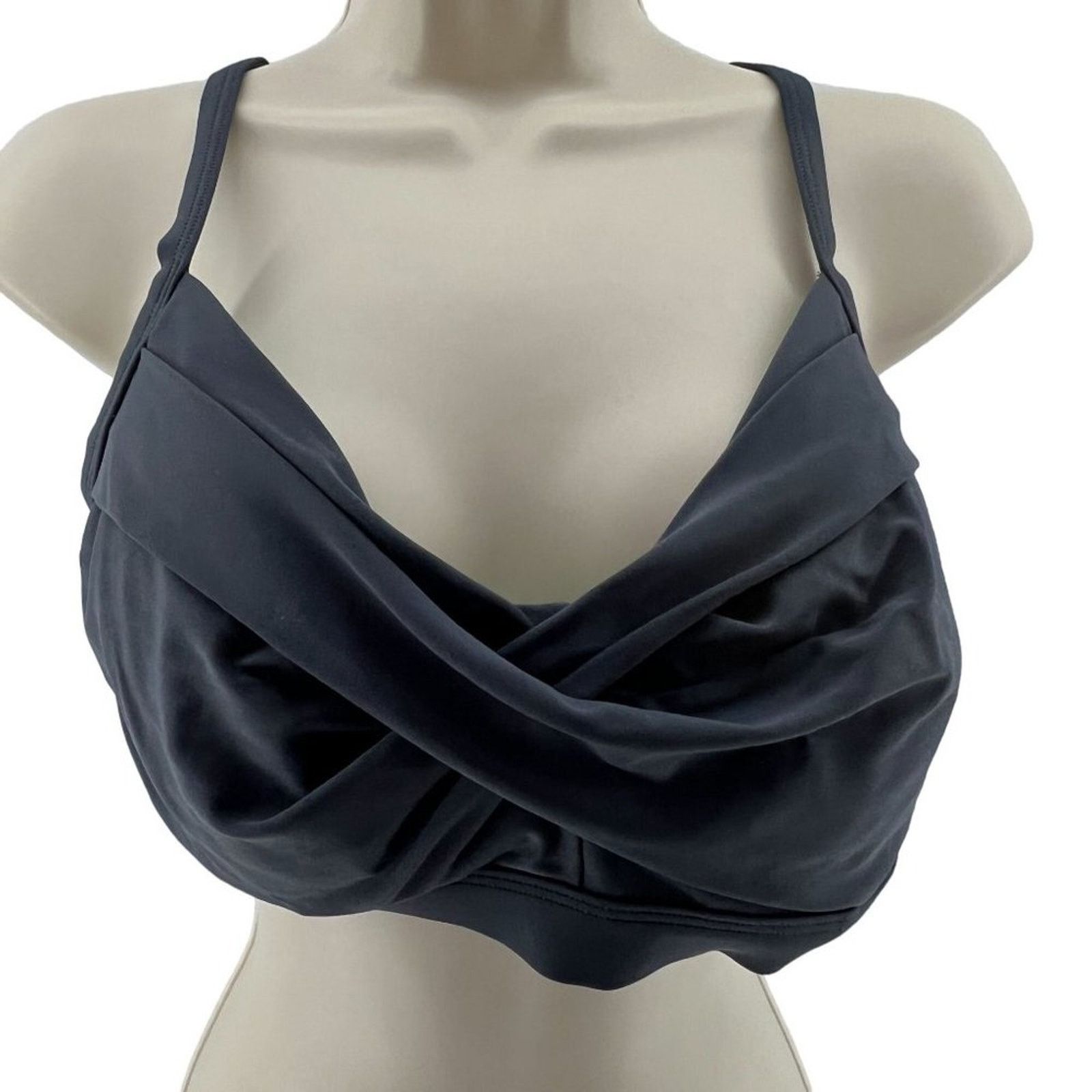 Athleta Athleta Twist Front Bikini Grey Womens 36D/DD Size ONE SIZE - 1 Thumbnail