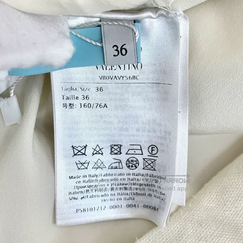 Valentino Valentino White floral openwork crew neck short-sleeved dr Size XS / US 0-2 / IT 36-38 - 6 Thumbnail