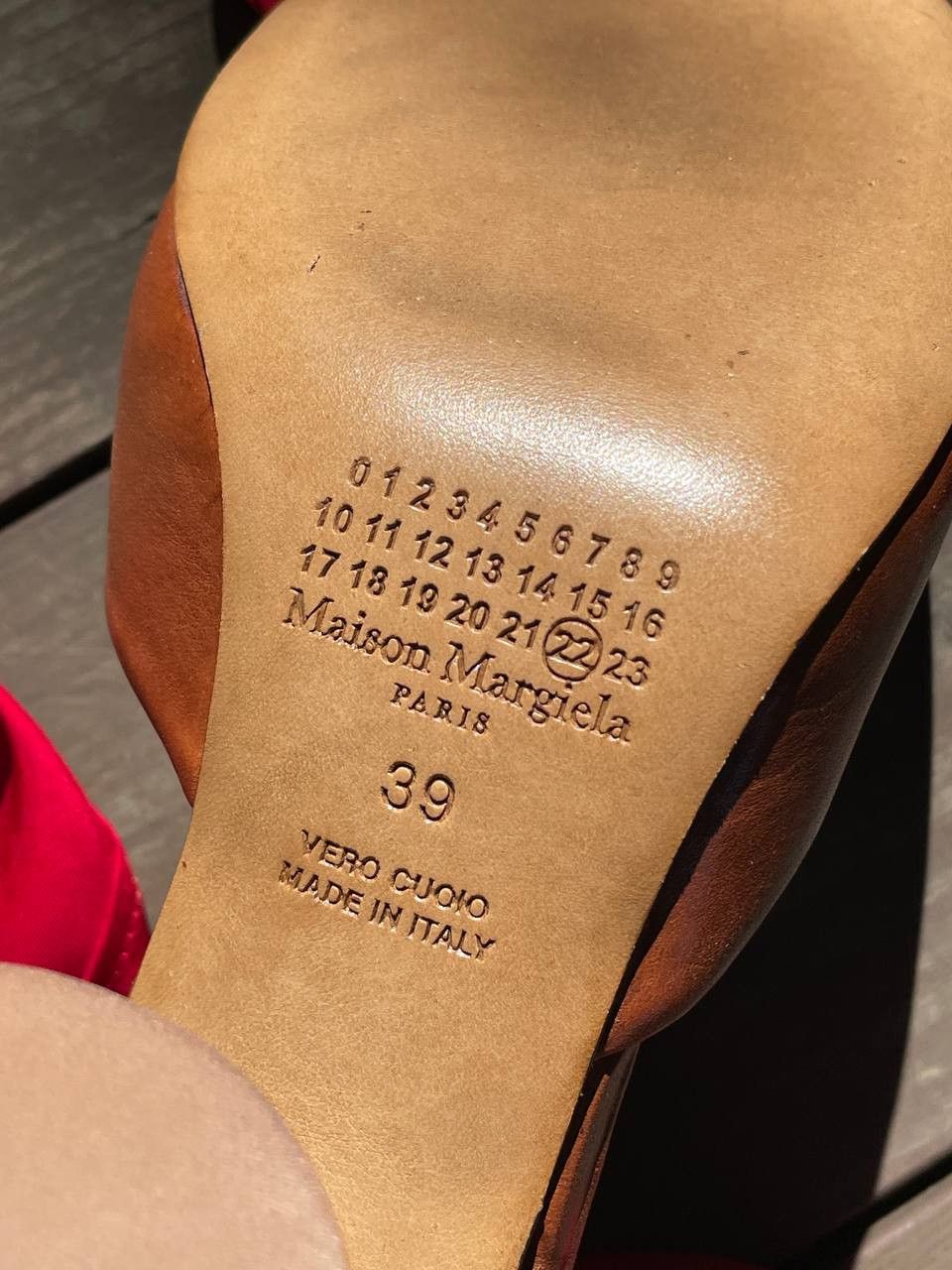 Maison Margiela Maison Margiela Scarf-Tie Brown Leather Block Heels Pumps Size US 9 / IT 39 - 8 Thumbnail