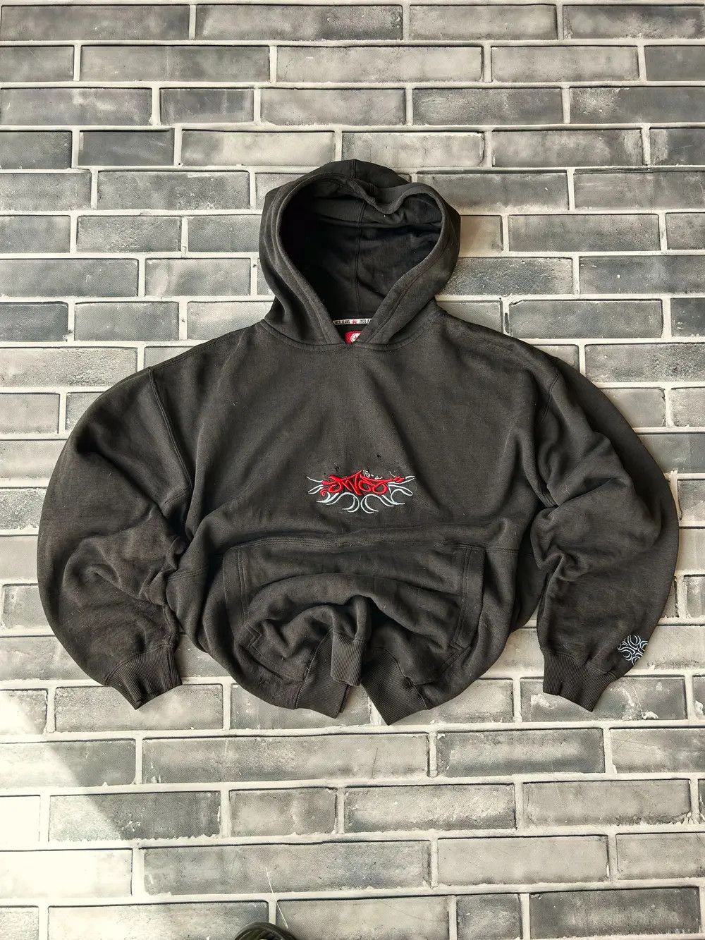 image of Avant Garde x Hysteric Glamour Vintage Streetwear Balenciaga Style Rap Jnco Hoodie 90's (Size Large