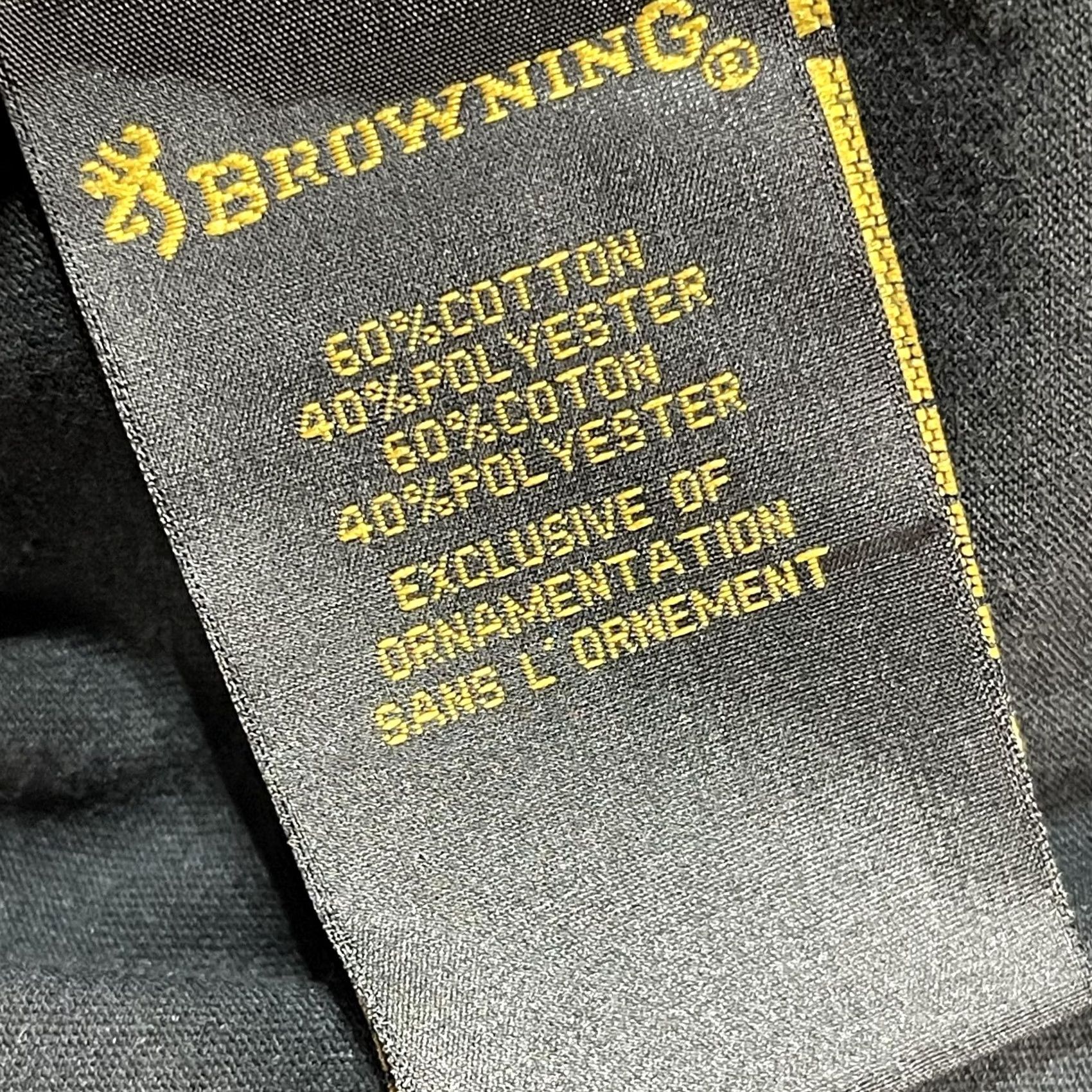 Vintage Browning Shirt Mens Large Gray Hooded Long Sleeve Raglan Buckmark Flag Graphic Size US L / EU 52-54 / 3 - 7 Thumbnail