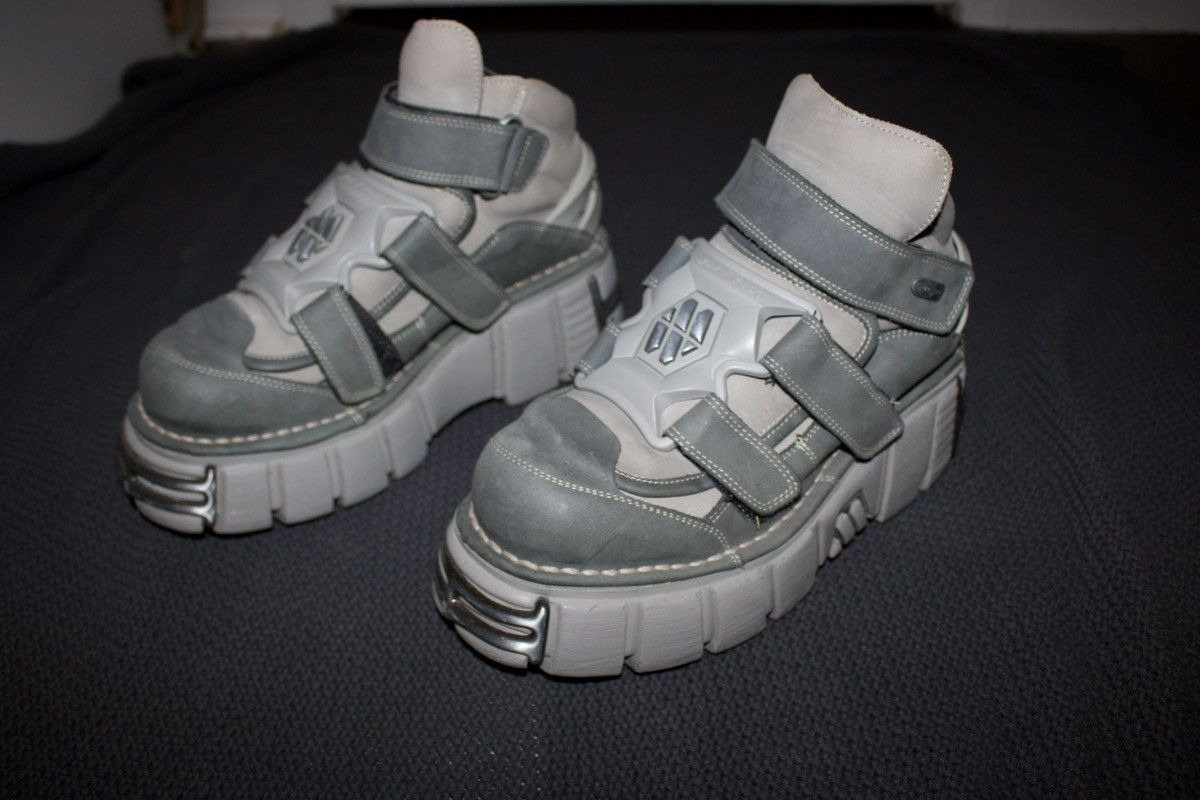 New Rock Gray/Green New Rock Platform Ankle Boots Size US 9.5 / EU 42-43 - 1 Thumbnail