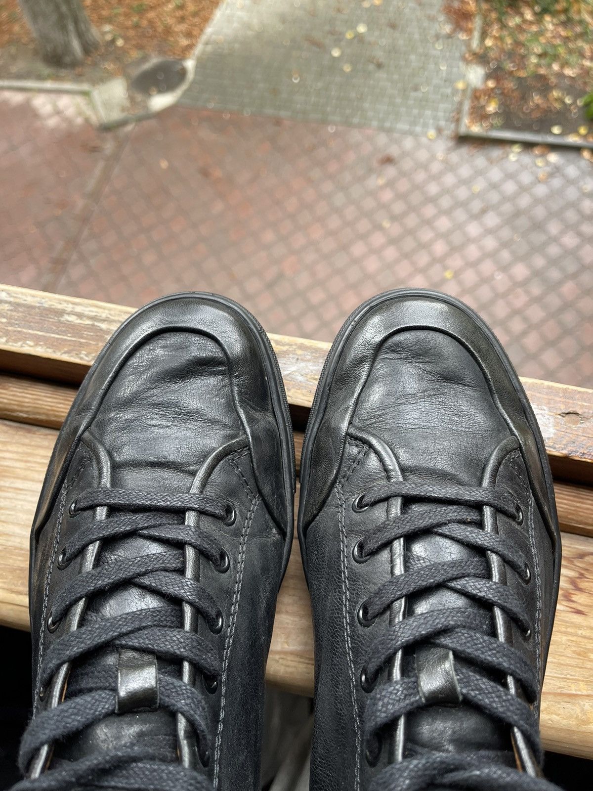 Belstaff × Vintage Luxury high top sneakers leather Belstaff Size US 8 / EU 41 - 4 Thumbnail