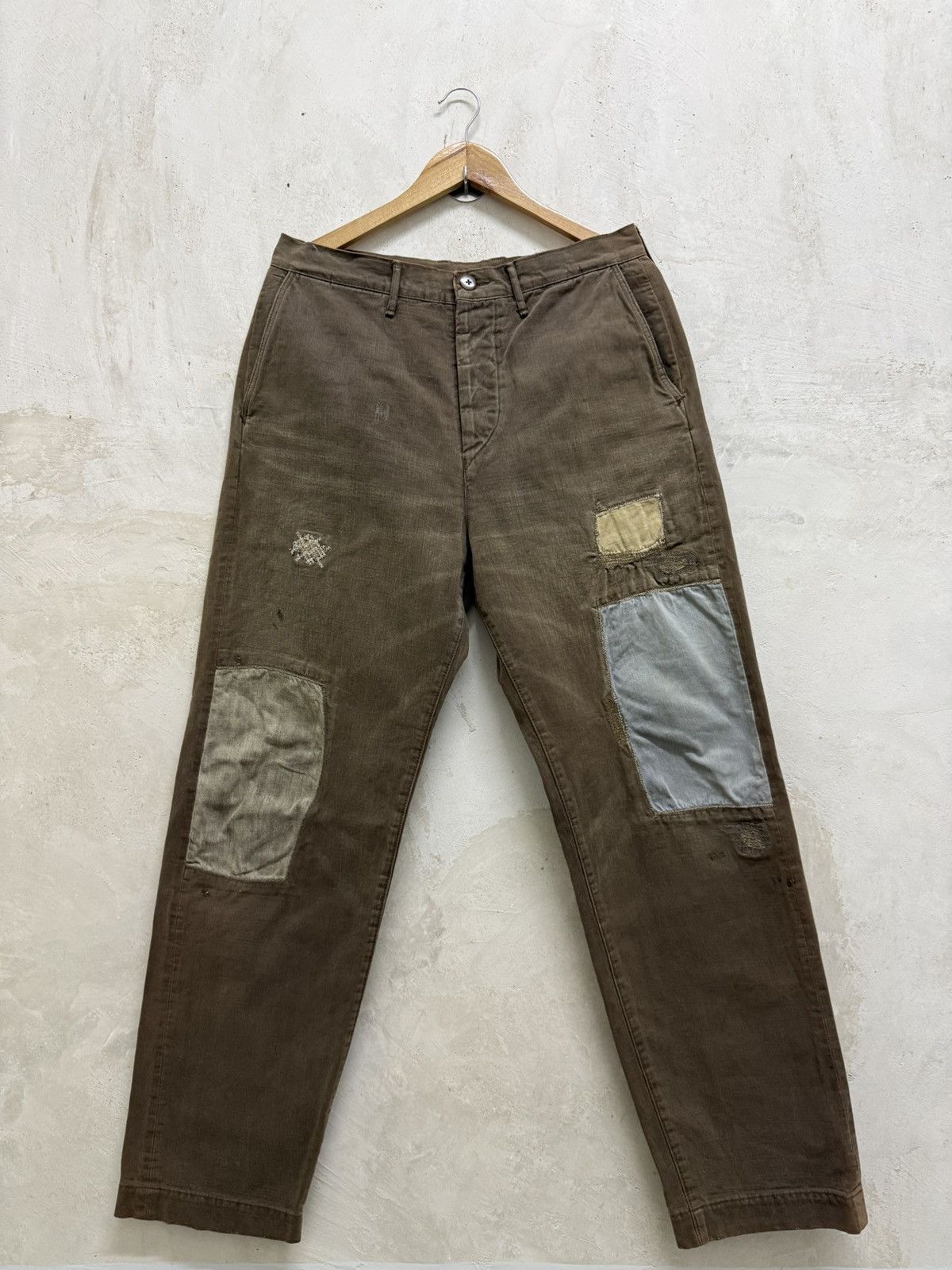 Kapital Kapital Katsuragi Port Sashiko Baggy Sun Faded Pants Size US 34 / EU 50 - 1 Thumbnail