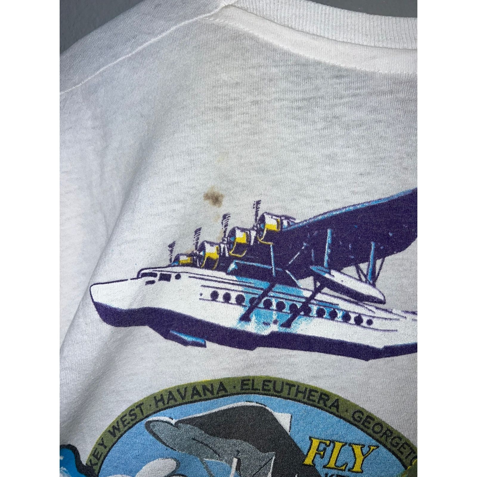 Hanes Vintage Jimmy Buffet The Outpost Tour Shirt Concert 90s VTG Size US L / EU 52-54 / 3 - 13 Thumbnail