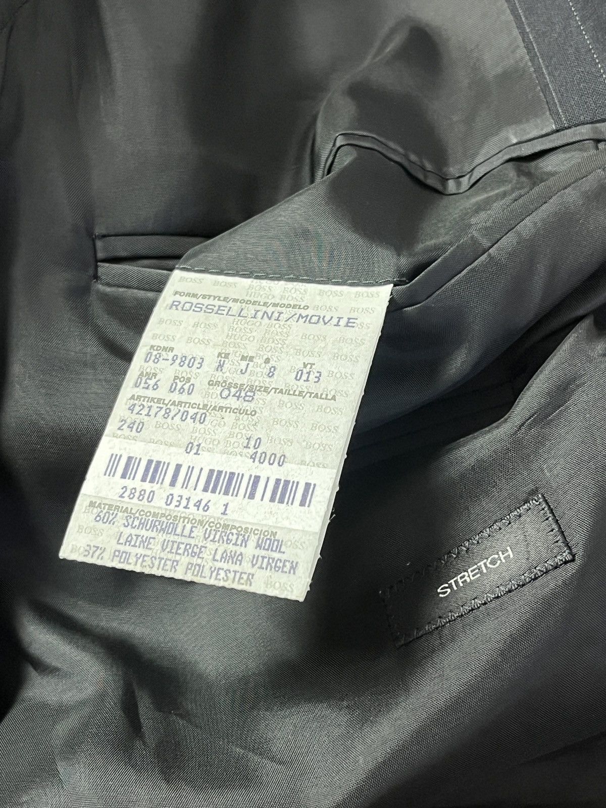 Hugo Boss Vintage Hugo Boss Rossellini/Movie Suit 2 pieces Size 48R - 10 Thumbnail