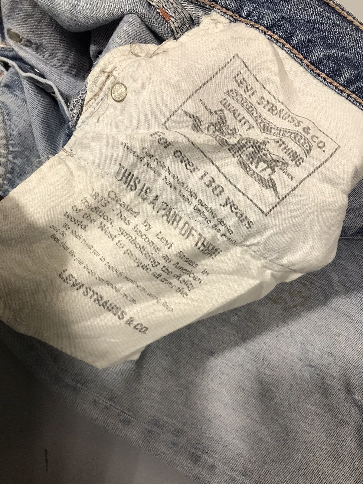 Levi's Vintage Levi’s buckle belt distressed denim Size US 32 / EU 48 - 6 Thumbnail