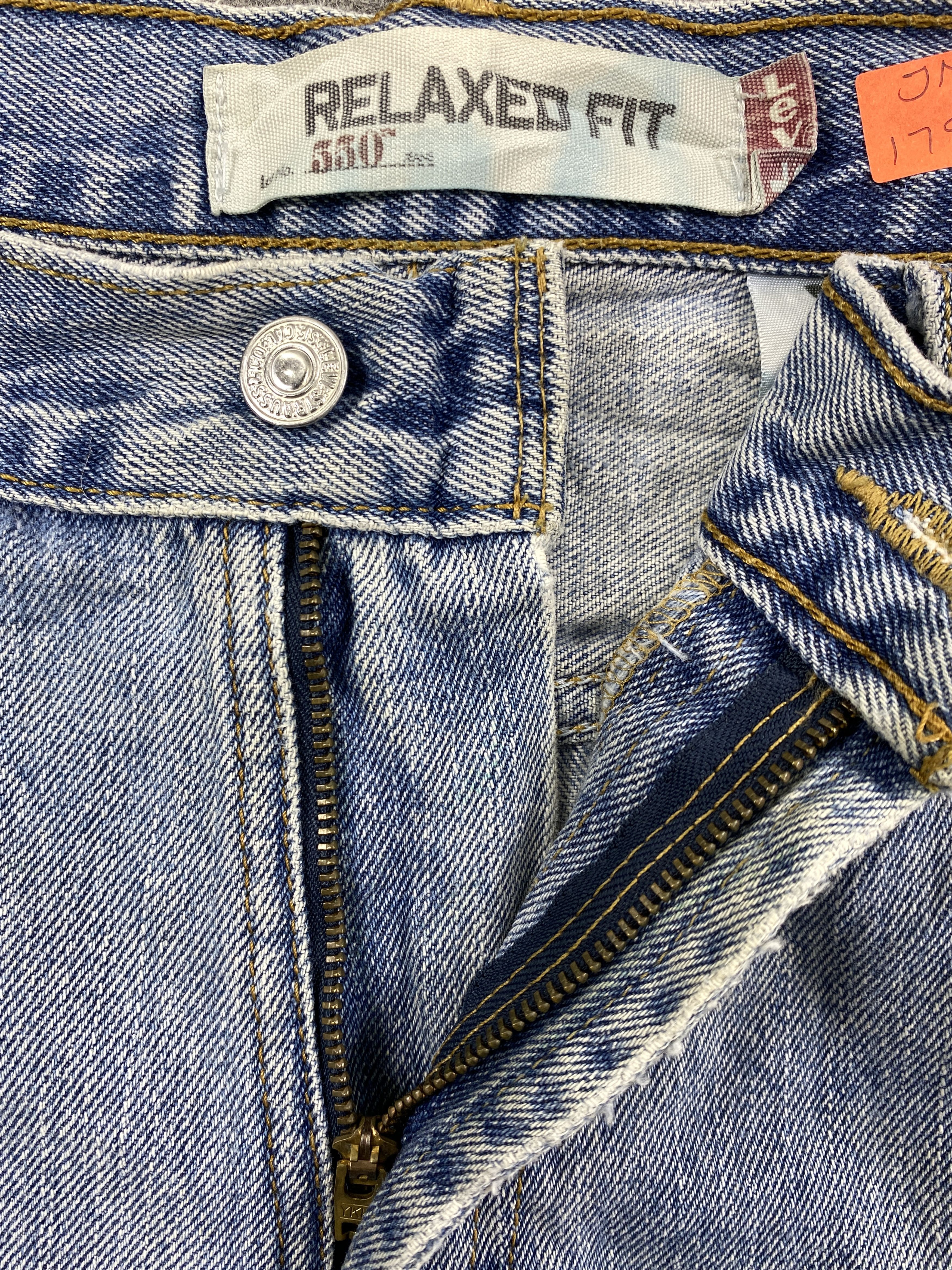 Levi's Light Blue Wash Vintage Levi's 550 36x35 Denim -JN1797 Size US 36 / EU 52 - 6 Thumbnail