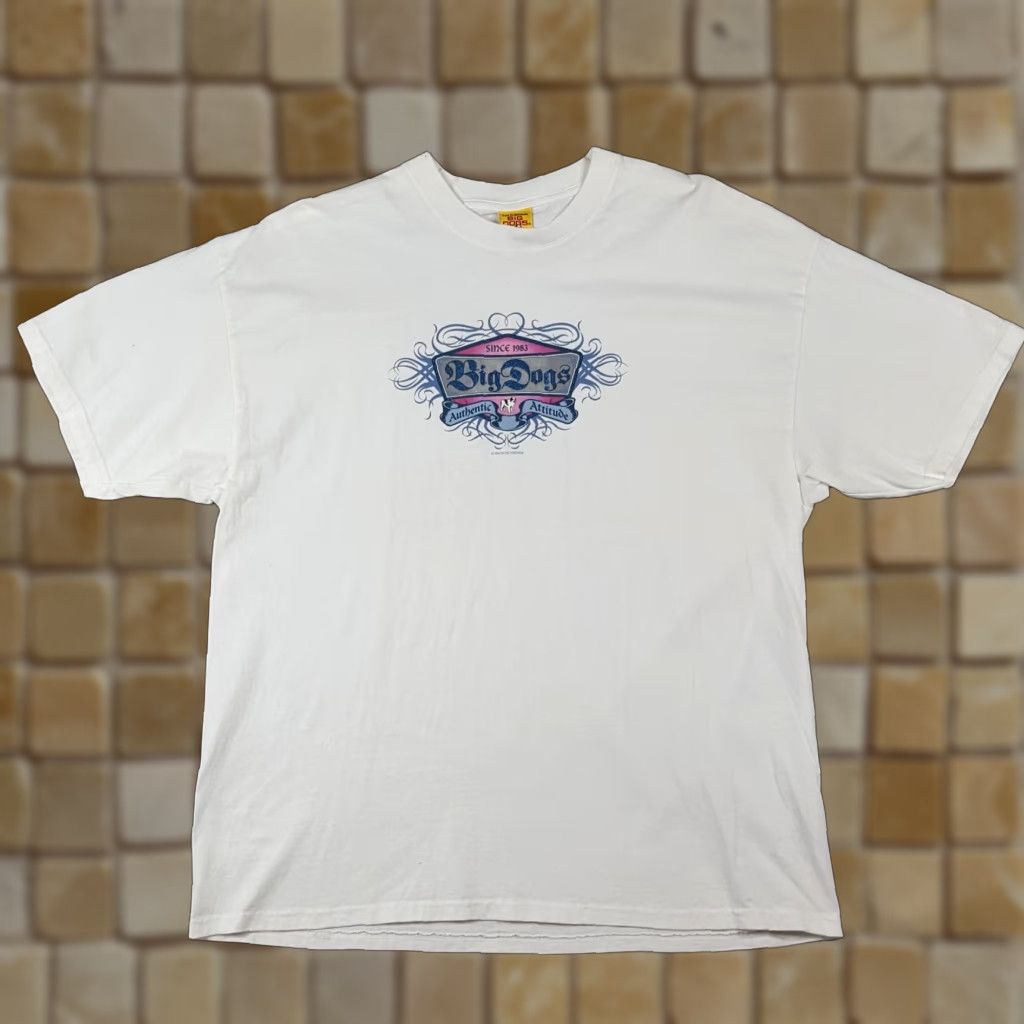 Big Dogs VINTAGE Big Dogs Y2K Tribal Logo Women's XL Retro Short Sleeve T-Shirt Top Cotton Casual 90s Dog Outdoor Size XL / US 12-14 / IT 48-50 - 1 Thumbnail