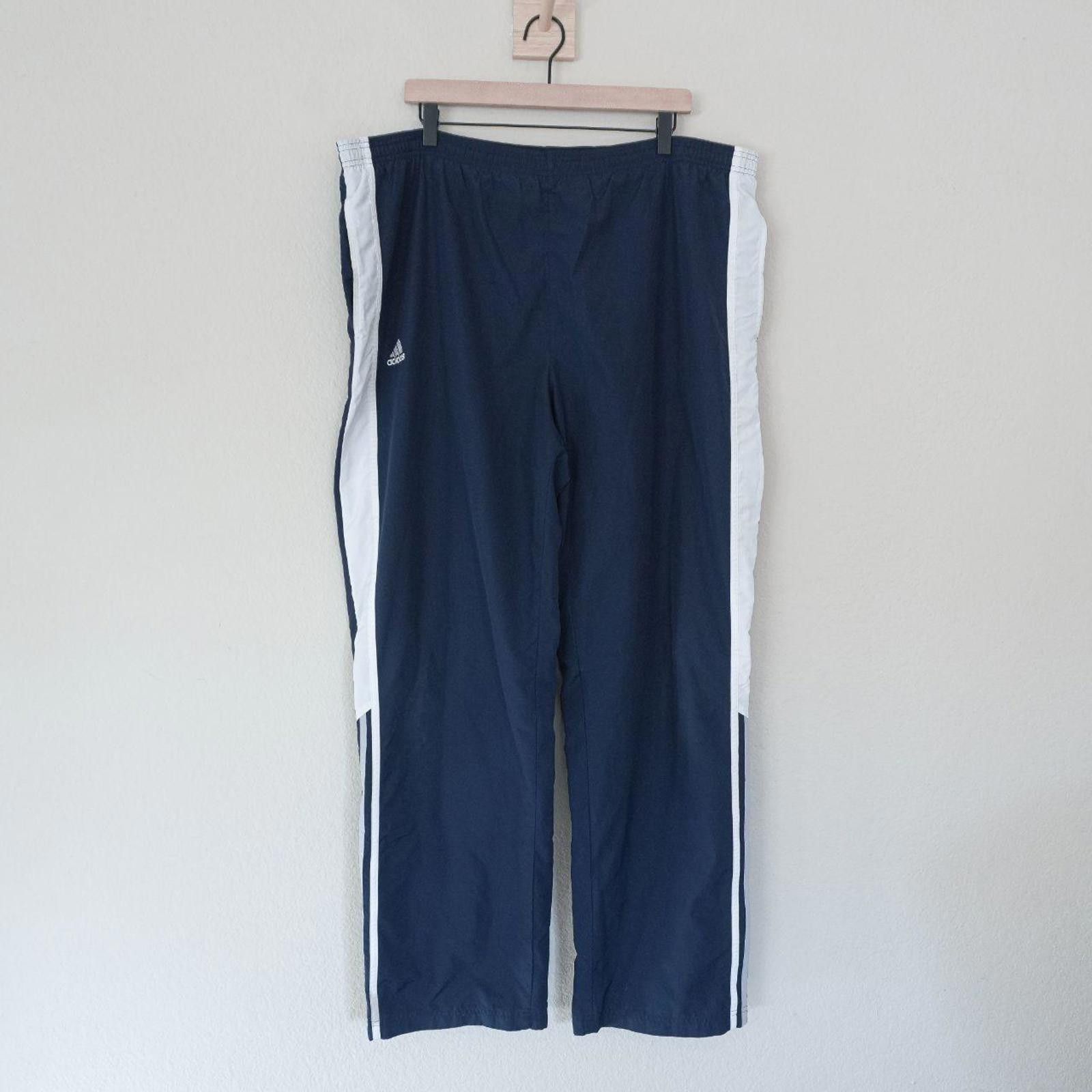 Adidas Adidas Pants Men's XL Navy VTG Track Pocket Zip Ankle Size US 36 / EU 52 - 1 Thumbnail