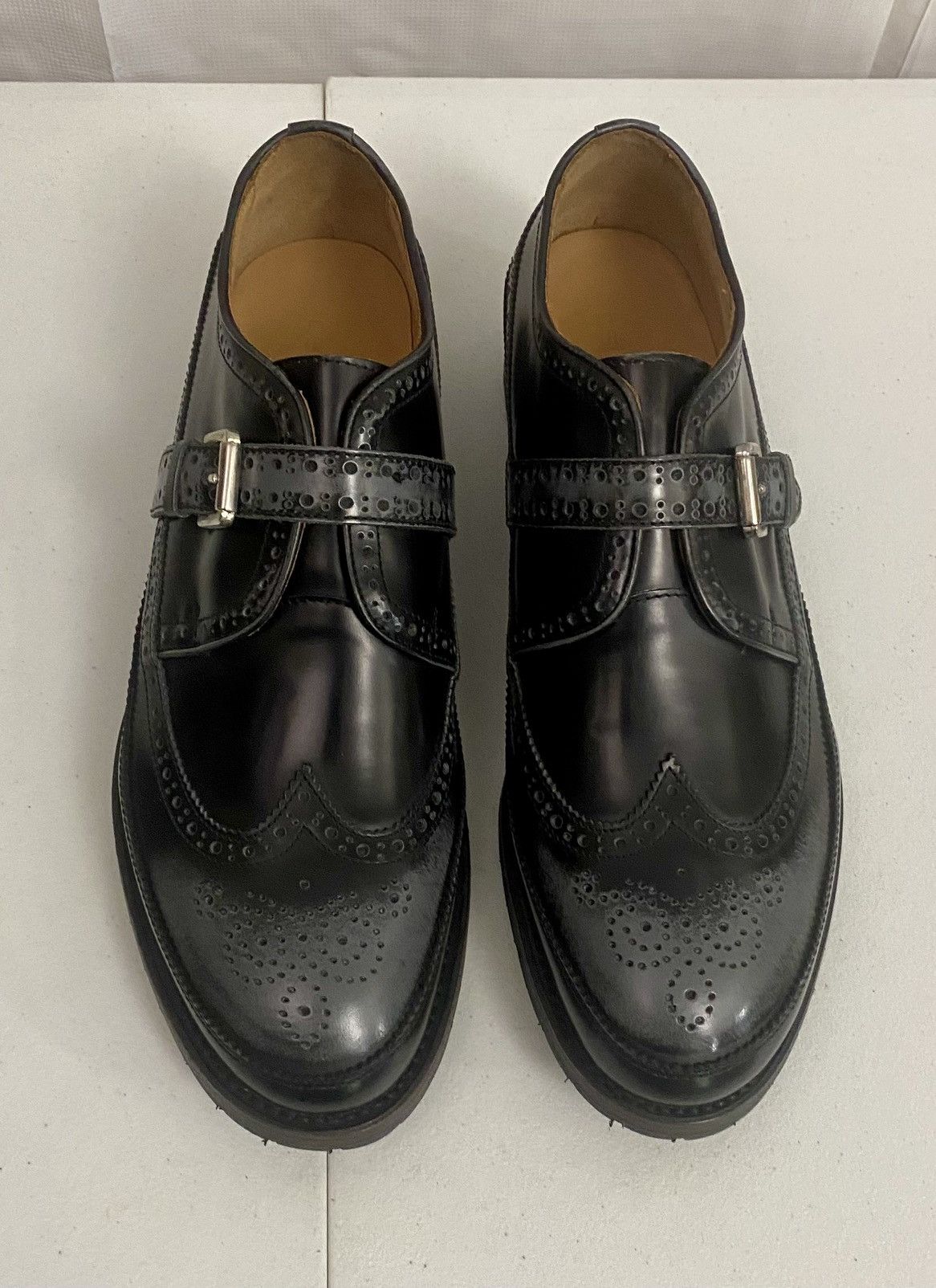 Dsquared2 Dsquared2 🇮🇹 Black Leather Monkstrap Mudguard Brogue 11 NEW Size US 11 / EU 44 - 17 Thumbnail