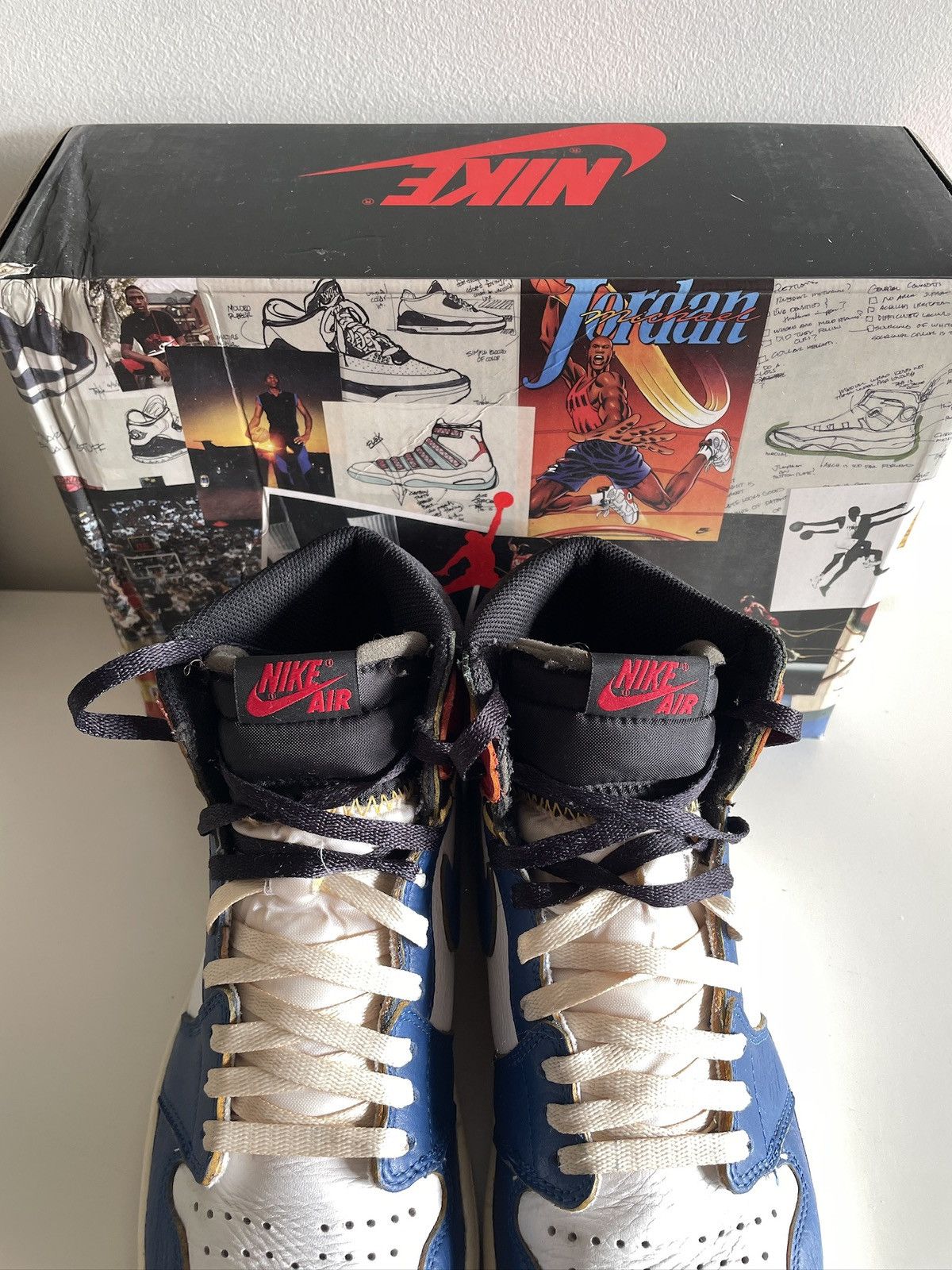 Jordan Brand × Union LA Union x Jordan 1 High OG Storm Blue US9.5 Size US 9.5 / EU 42-43 - 8 Thumbnail