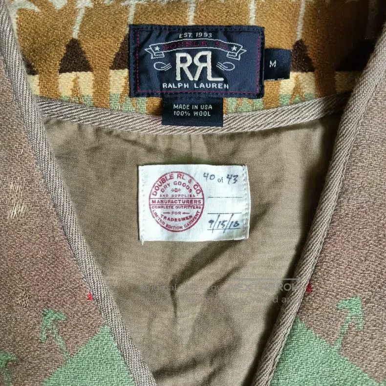 RRL Ralph Lauren RRL Ralph Lauren Vest Size US M / EU 48-50 / 2 - 3 Thumbnail