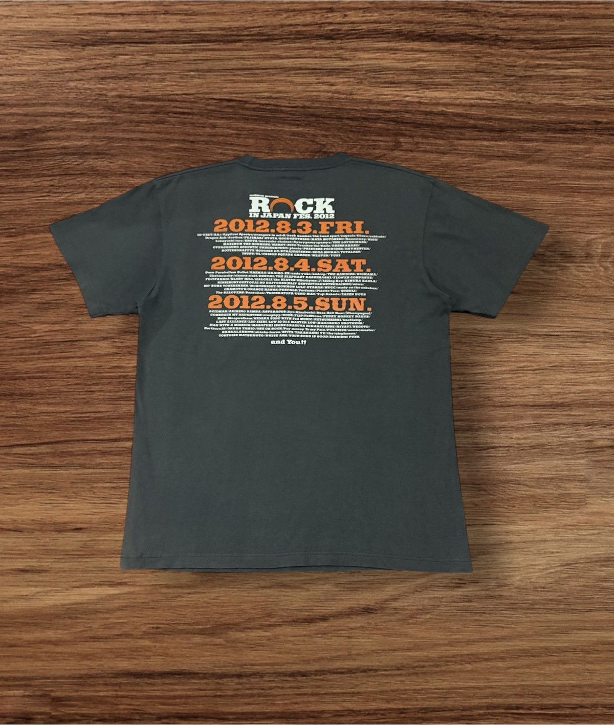 Band Tees × Japanese Brand × Vintage Japanese Brand rockin’on JAPAN FES. 2012 Tee Size US M / EU 48-50 / 2 - 2 Thumbnail