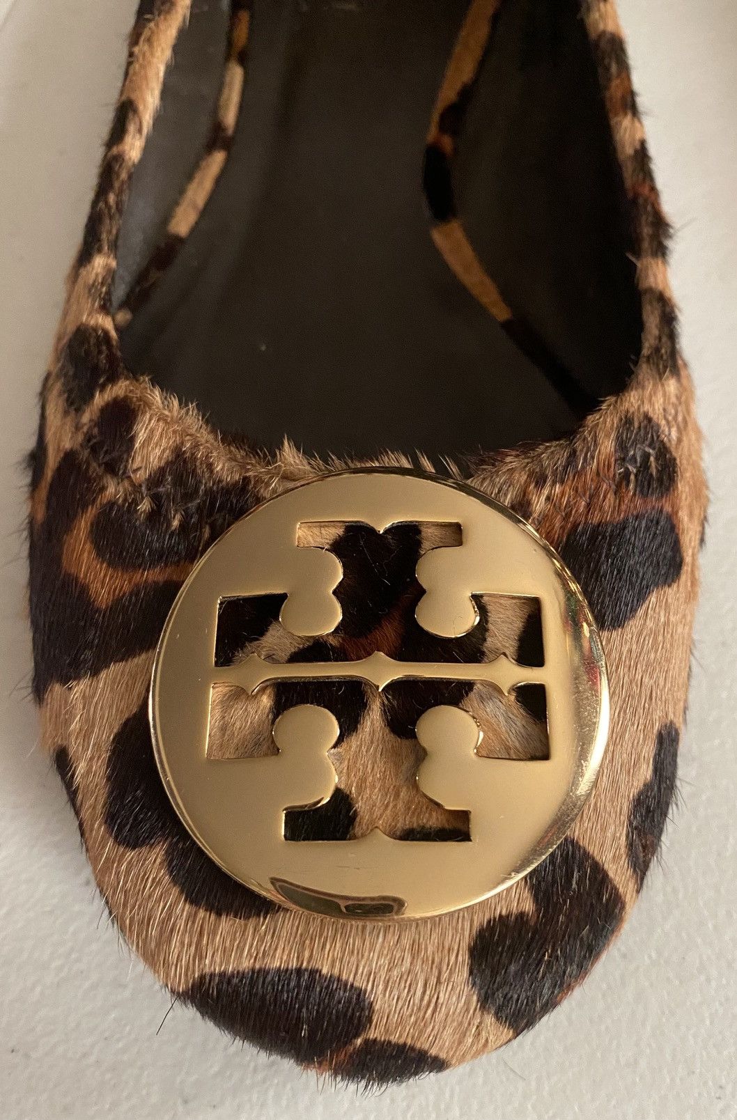Tory Burch Tory Burch Brown Leopard Print Pony Hair Reva Ballet 7.5 US Size US 7.5 / IT 37.5 - 3 Thumbnail