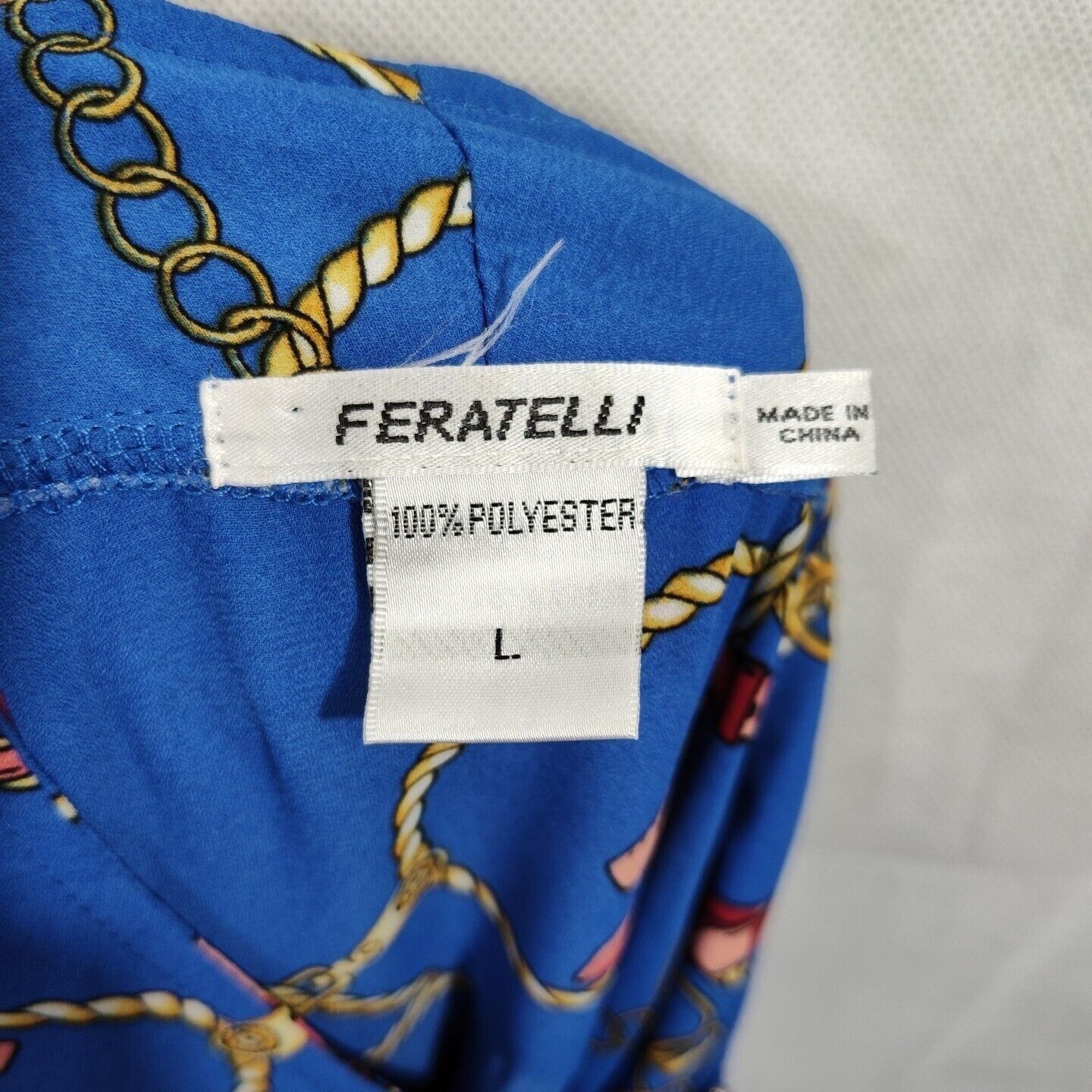 Other Feratelli Blue Equestrian Zip Tunic Top High Neck Size L Size L / US 10 / IT 46 - 6 Thumbnail