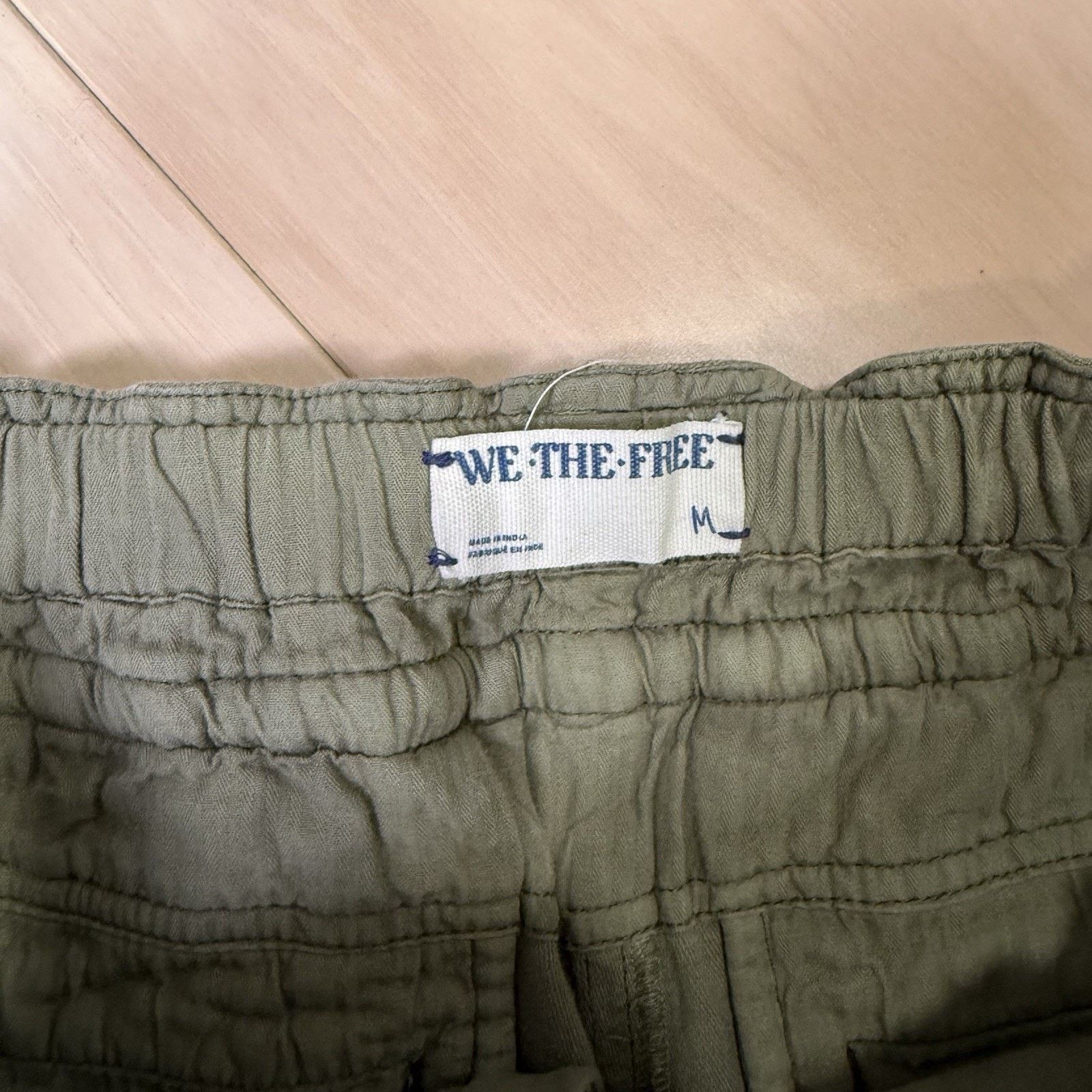 Free People Free People Tahiti Pull On Cargo Pants Medium Green Baggy Size 30" / US 8 / IT 44 - 5 Thumbnail