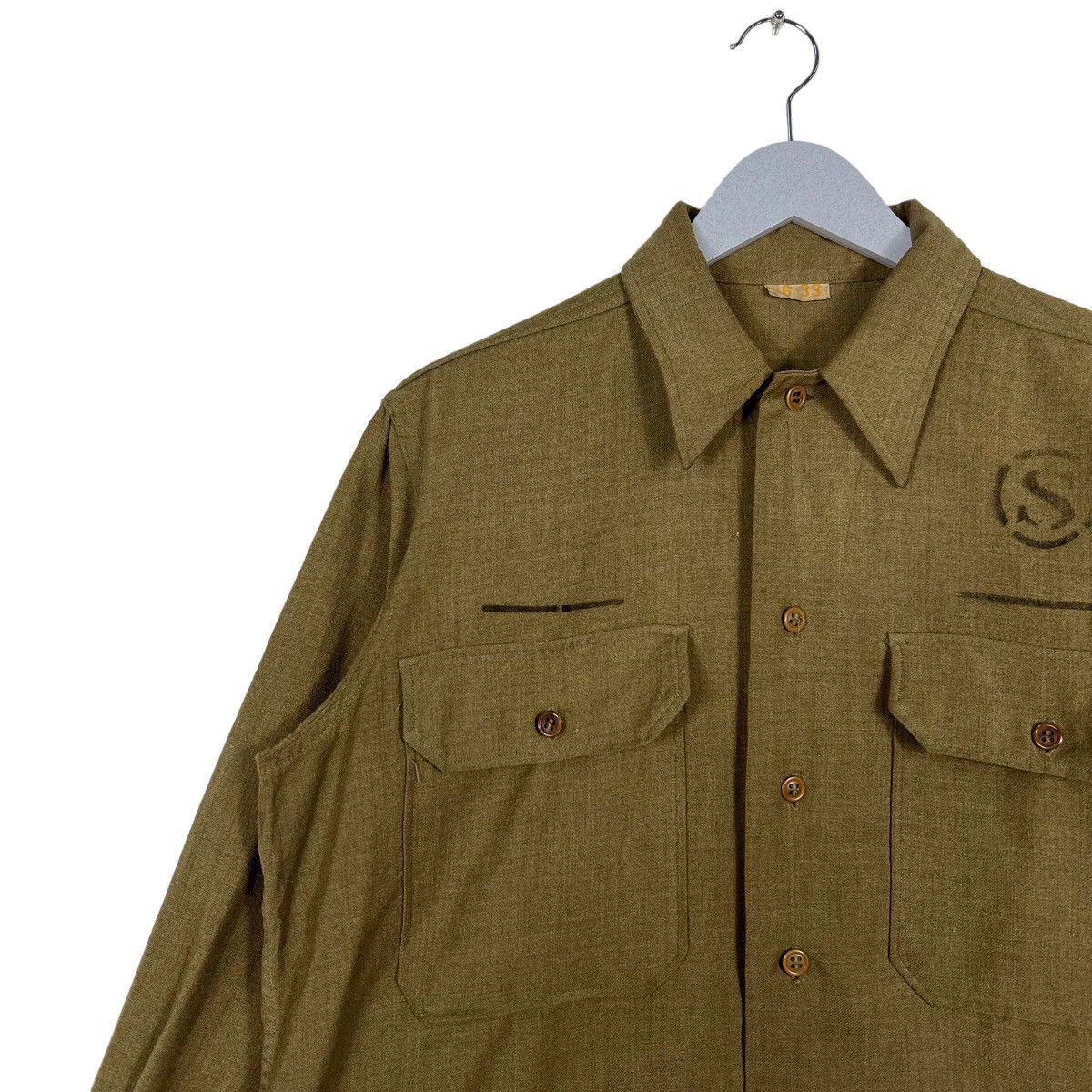 Vintage 🔥 RARE VINTAGE WWll WOOL SHIRT Size US M / EU 48-50 / 2 - 7 Thumbnail