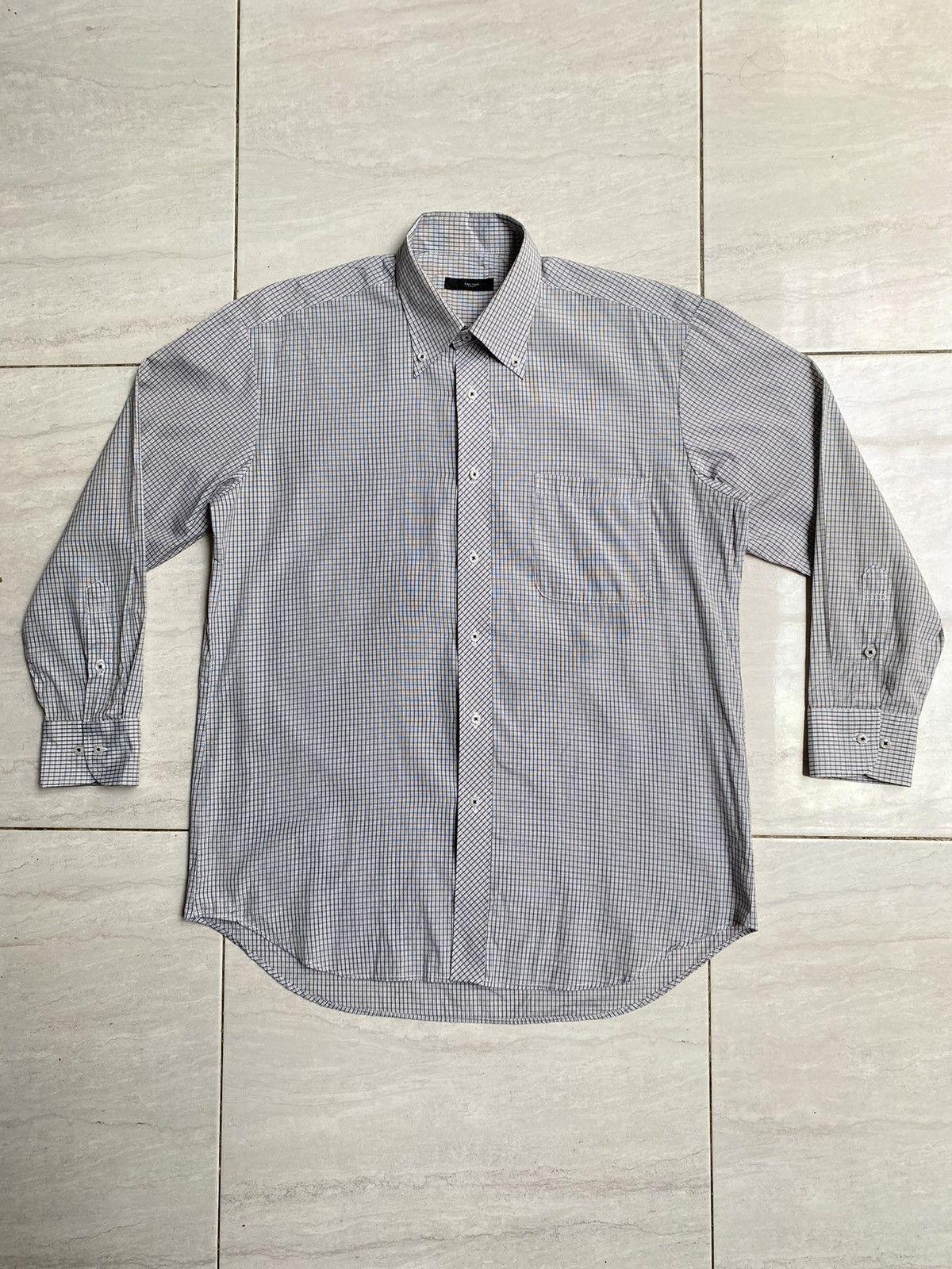 Yohji Yamamoto Yohji Yamamoto SACSNY Y’SACCS Plaid Shirt Size US L / EU 52-54 / 3 - 6 Thumbnail