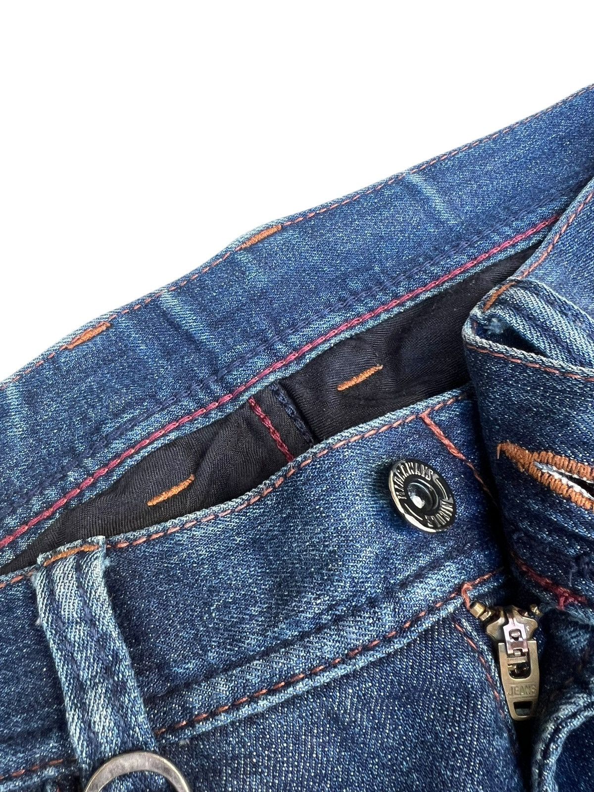Nicole Club Distressed Mud Stretch Denim Nicole Hideaways Bootcut Jeans Size US 31 - 7 Thumbnail