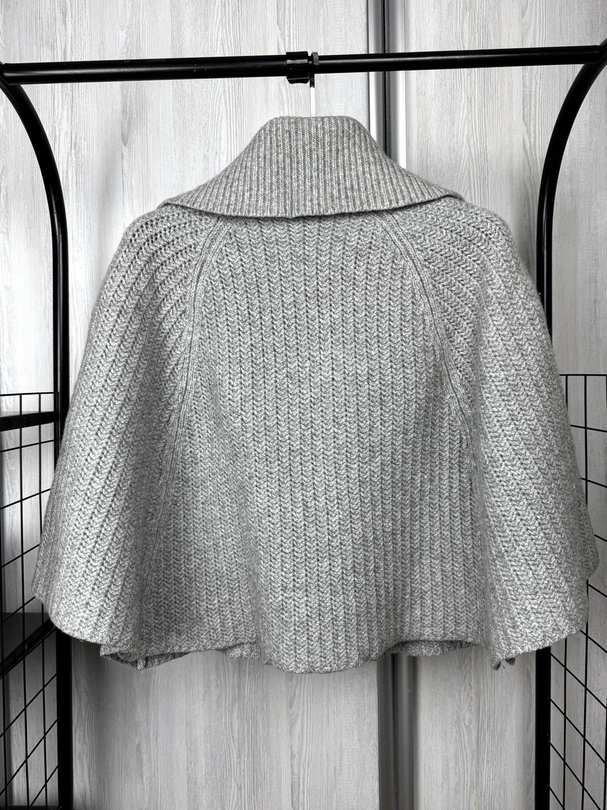 Bogner Bogner grey wool full zip knitwear poncho sweater size M Size M / US 6-8 / IT 42-44 - 7 Thumbnail