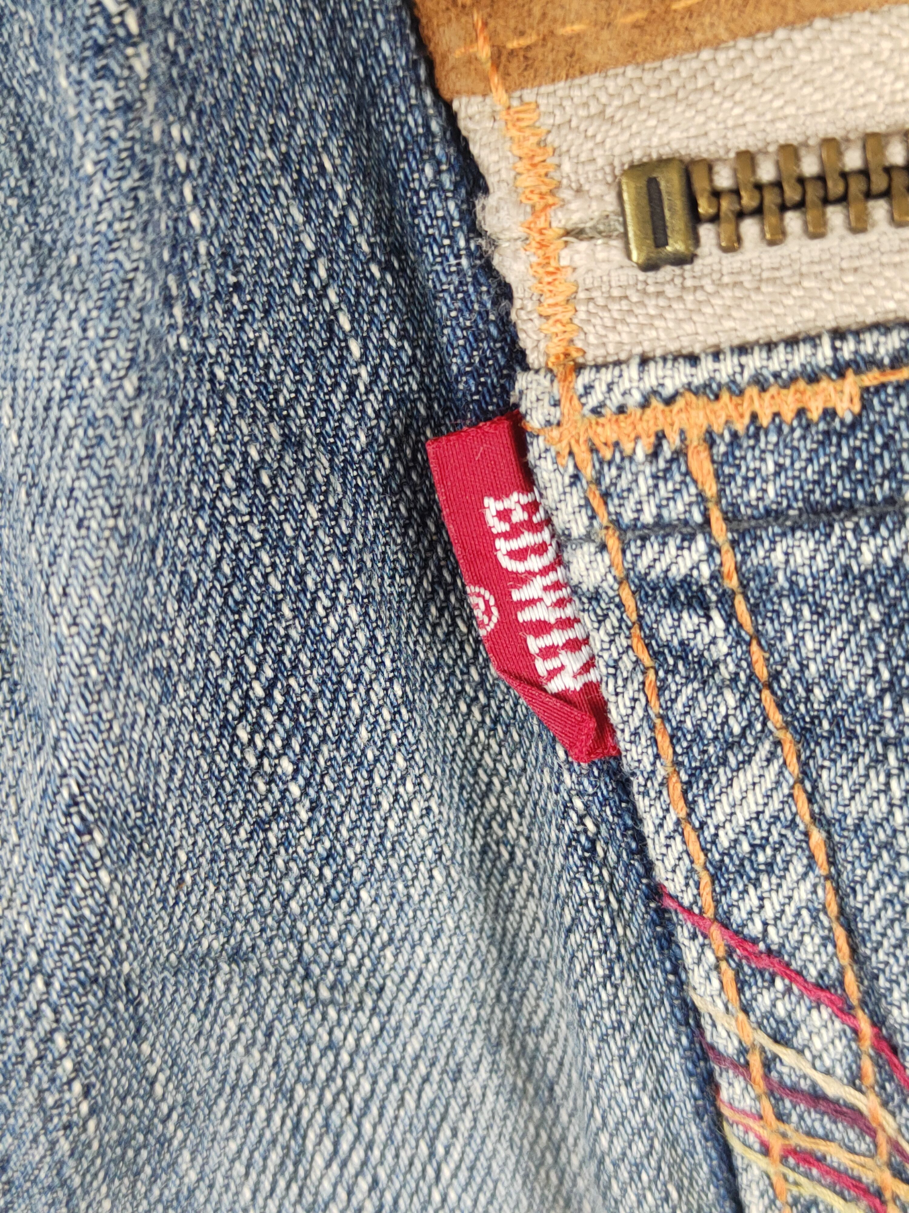 Edwin Edwin Dark Blue Distressed Ripped Jeans #S2367 Size US 29 - 10 Thumbnail