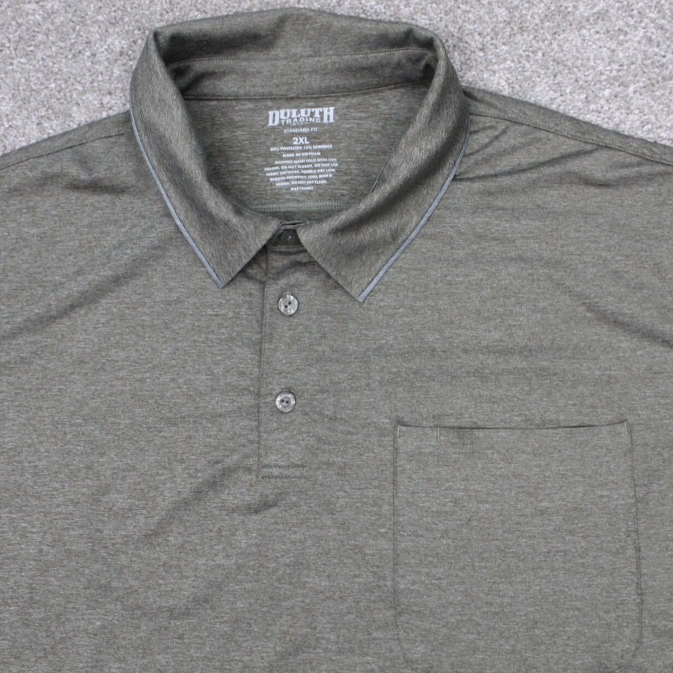 Vintage Duluth Polo Shirt Mens 2XL Green Pressure Cooker Regular Knit S/S Polo Shirt Gree n 2XL Duluth Trading Contemporary Outdoor Classic Men’s Polo Size US XXL / EU 58 / 5 - 5 Thumbnail