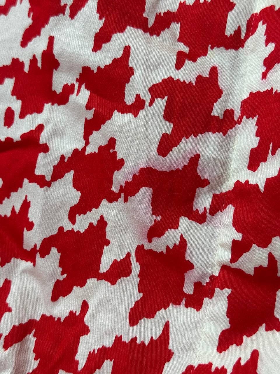 Celine Vintage Celine White & Red Short Sleeve Top Size M Size M / US 6-8 / IT 42-44 - 4 Thumbnail