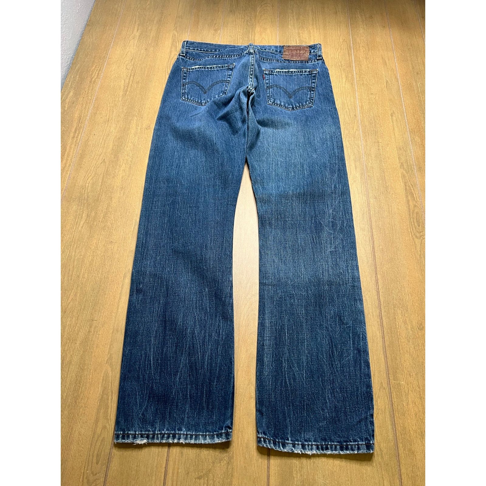 Levi's Vintage Levis 514 Slim Straight 33x32 Blue Jeans Denim Fade Size US 33 - 3 Thumbnail