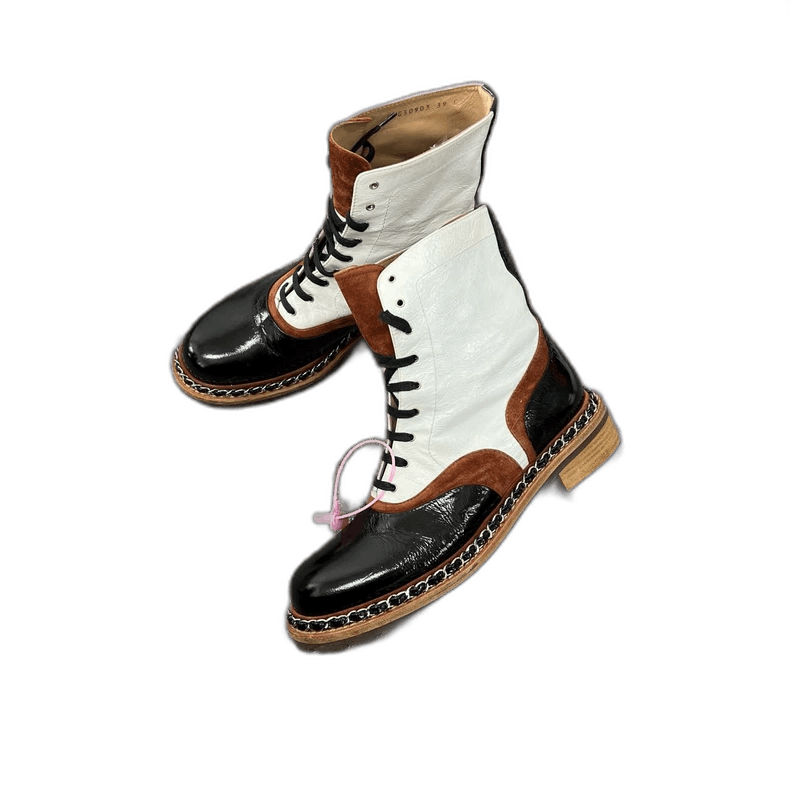 Chanel Chanel Color-Block Mid-Calf Boots Size 39 Size US 8 / IT 38 - 1 Thumbnail