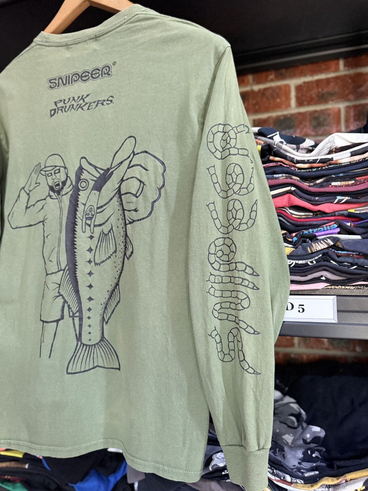 Japanese Brand × Optic Gaming × Vintage Vintage Snipeer Punk Drunkers Faded Japan Tee Size US M / EU 48-50 / 2 - 4 Thumbnail