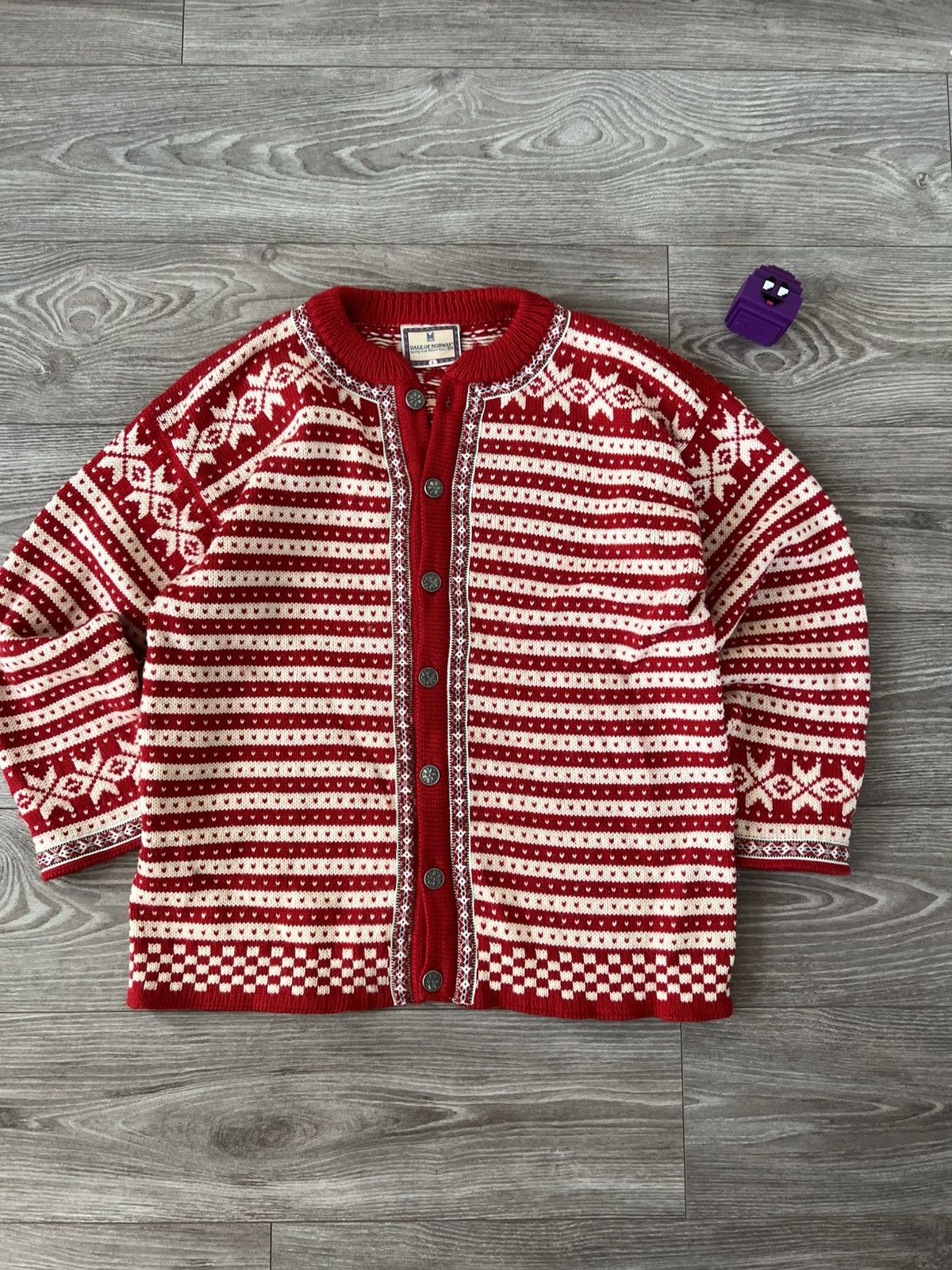 Vintage ‼️Vintage Dale Of Norway Premium Wool Button Sweater Cardigan Size US L / EU 52-54 / 3 - 2 Thumbnail