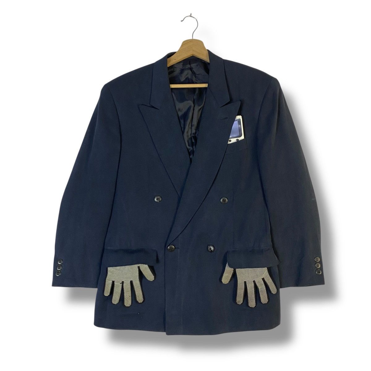 Loro Piana LORO PIANA CELLULOSE FIBER BLEND DOUBLE BREASTED BLAZER Size US L / EU 52-54 / 3 - 1 Thumbnail